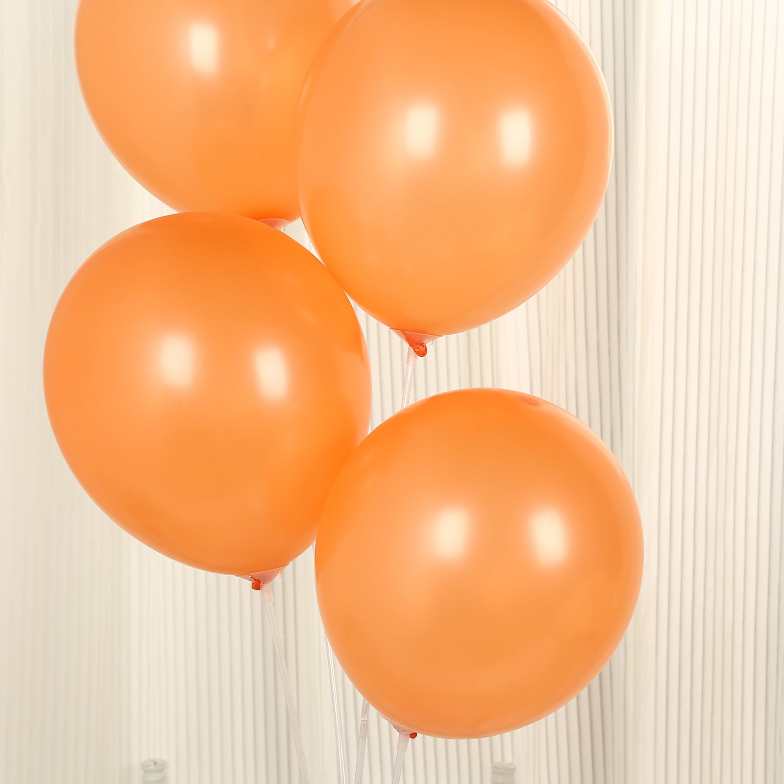 50 Pack Orange Biodegradable Balloons, 12" Thickened Extra Strong Eco-friendly Latex Helium Party Balloons