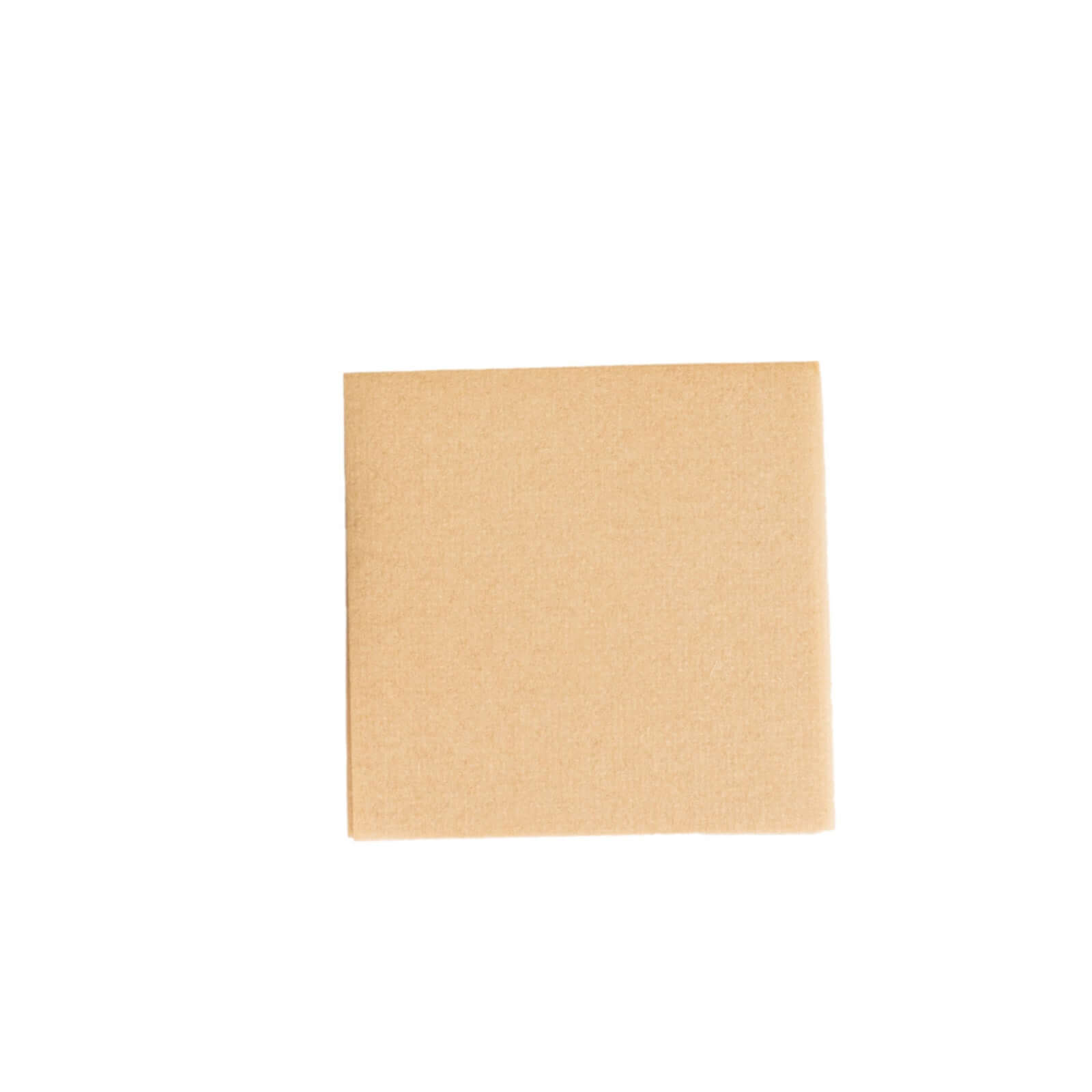 20-Pack Paper Linen-Like Cocktail Napkins Natural - Disposable 5"x5" Airlaid Soft Napkins