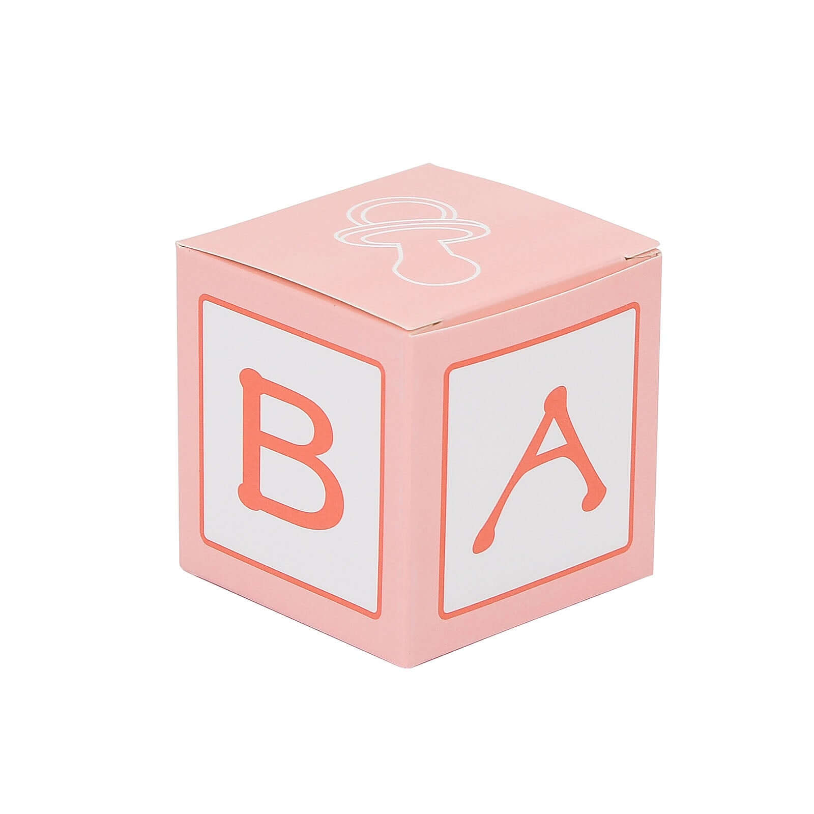 25 Pack 2" Pink Baby Shower Party Favor Candy Gift Boxes