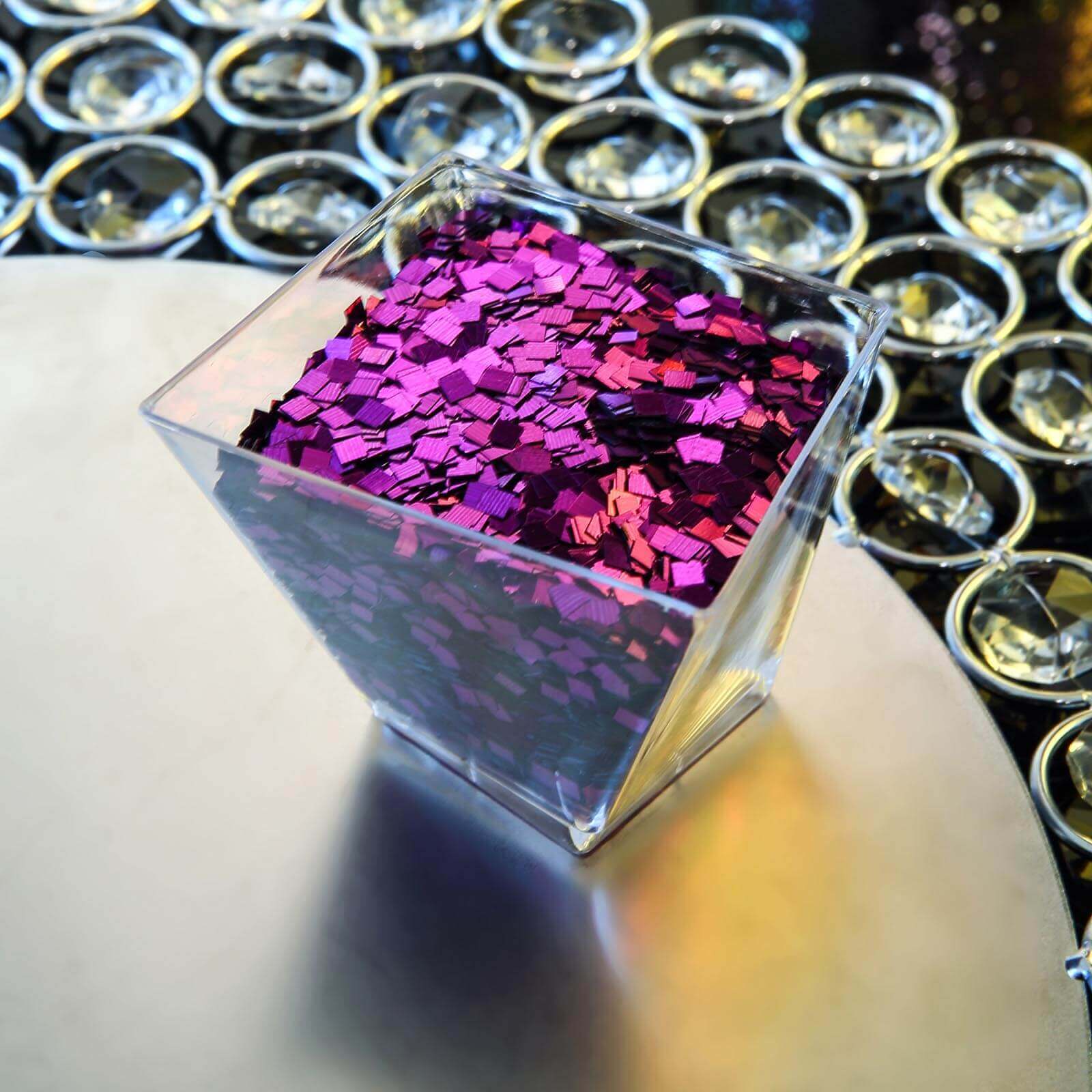 Chunky Glitter Metallic Purple - Nontoxic Confetti Glitter for Fun DIY Projects Kids' Crafts Resin Art & Festival Decor 50g Bag
