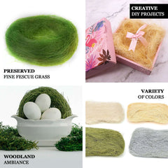 Natural Preserved Moss Grass DIY Gift Box Fillers Green - Craft Decoration Supplies 50g