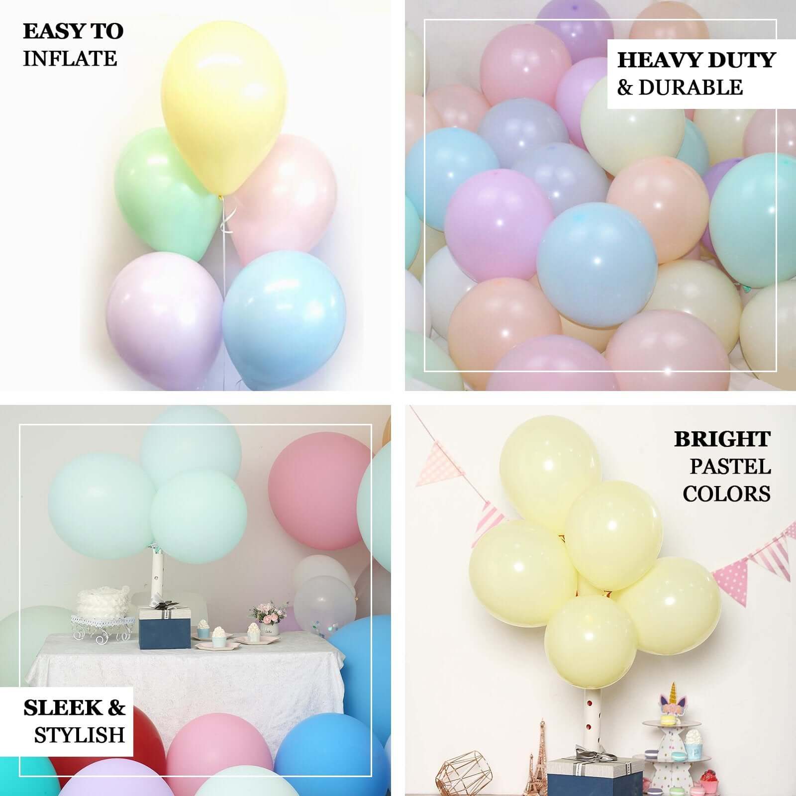 25 Pack 12" Matte Pastel Violet Amethyst Helium Air Latex Party Balloons