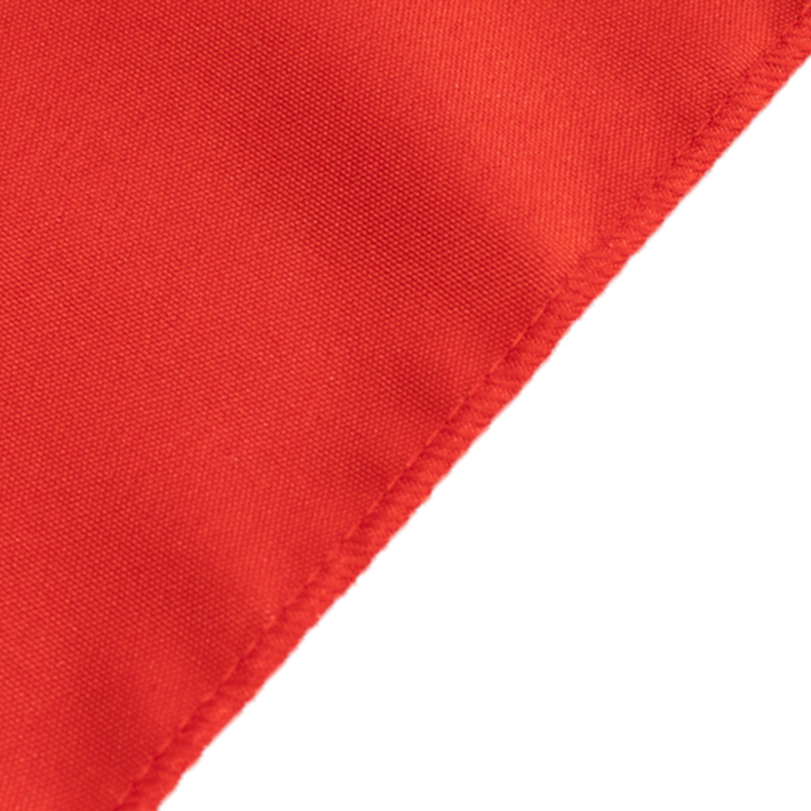 Fitted Polyester 72"x30" Rectangle Tablecloth Red with Open Back Design - Easy to Maintain and Wrinkle-Resistant Table Cover