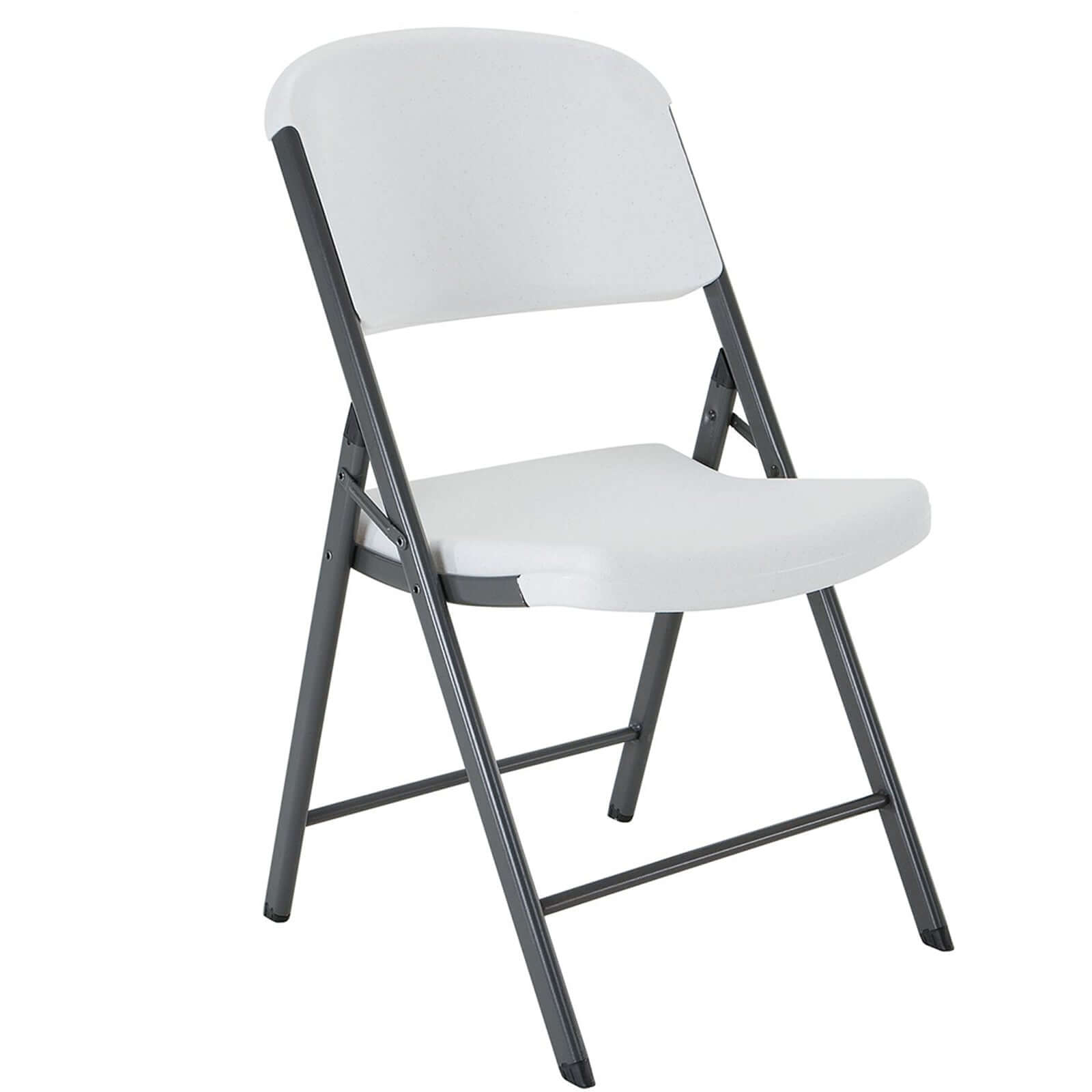Polyester Chair Cover for Folding Lifetime Chairs Black - Reusable Durable Slip-On Cover