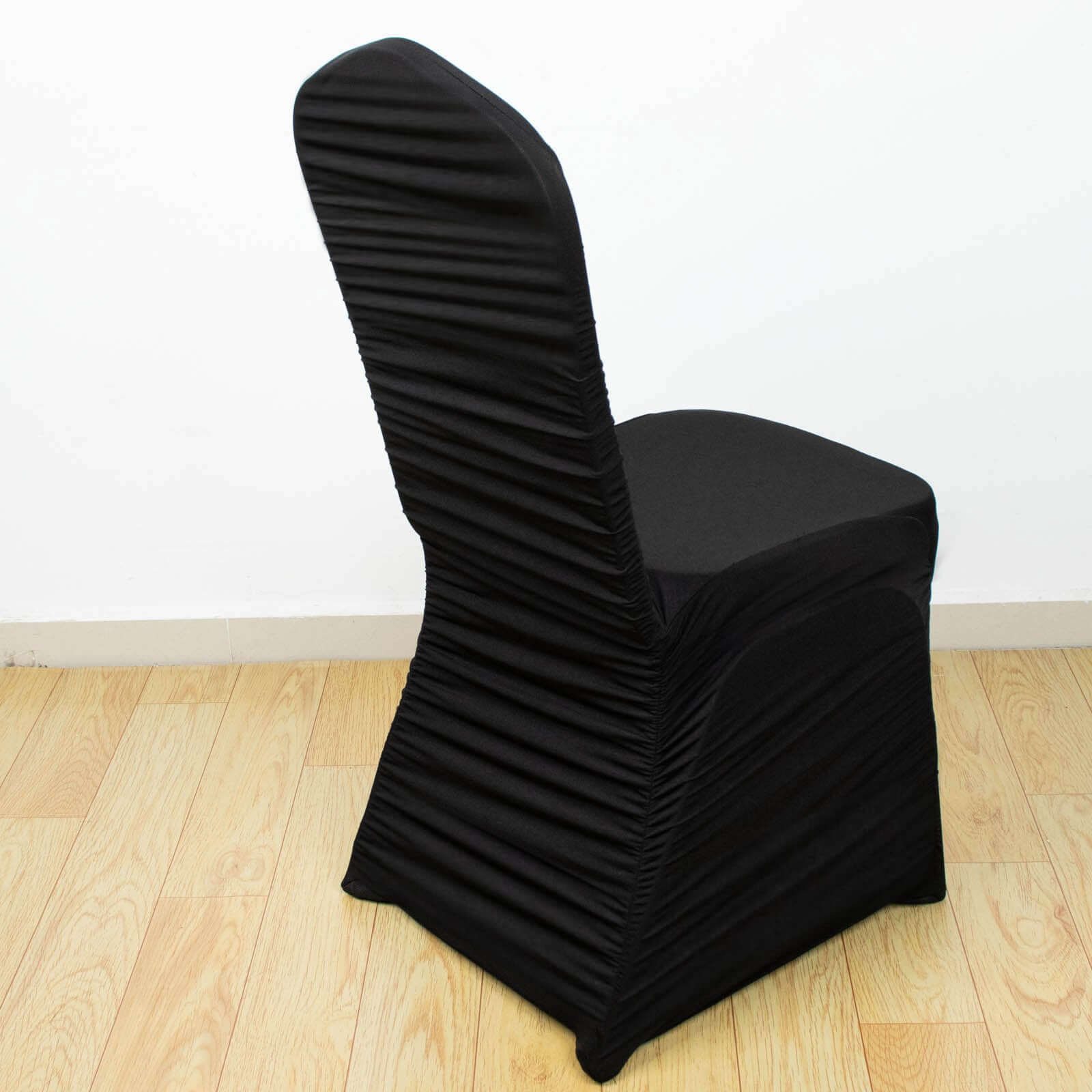 Stretch Spandex Chair Cover Rouge for Banquet Chairs Black - Fitted Slip-On Slipcover