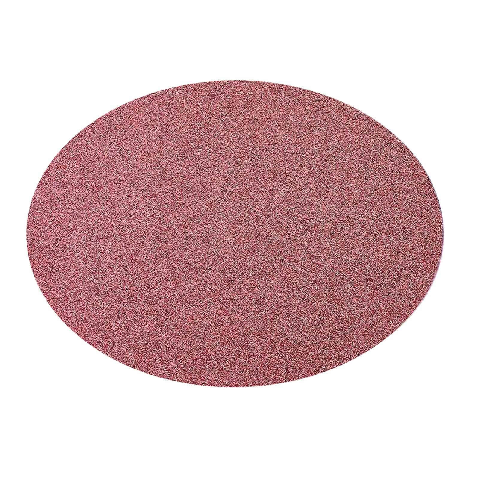 6-Pack Placemats Glitter Design Coral Sparkle Oval - Non-Slip Decorative Table Mats for Dining 12"x18"