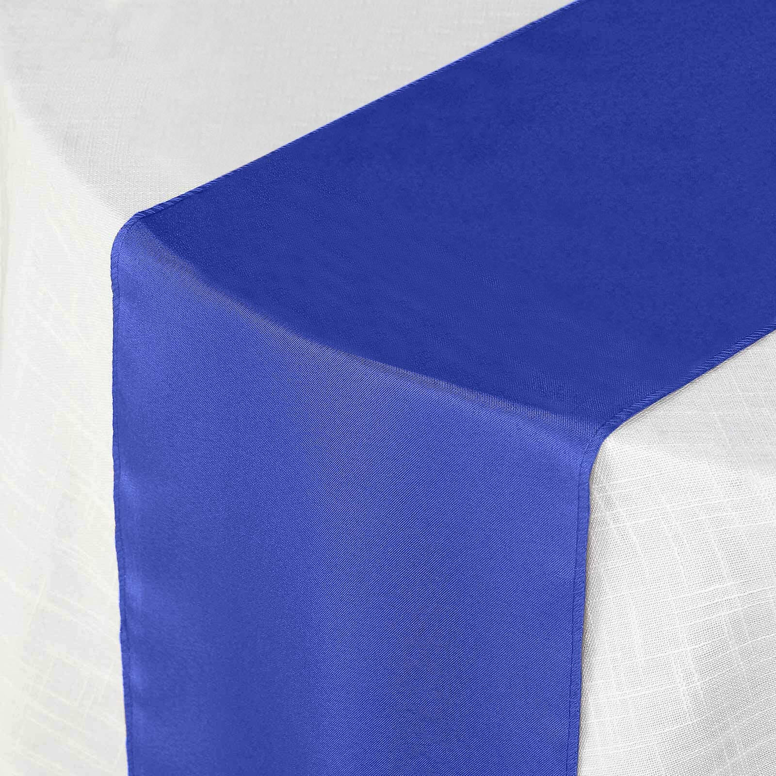 Polyester 12"x108" Table Runner Royal Blue - Durable & Wrinkle-Resistant Table Decor