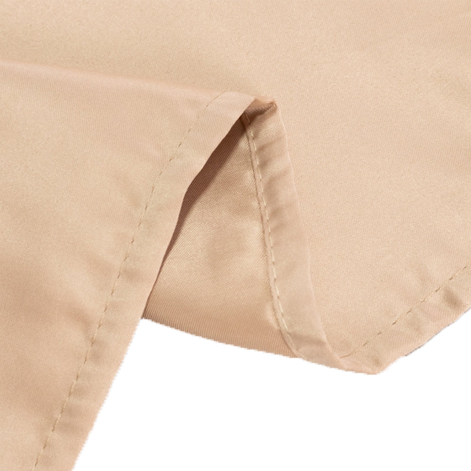 Lamour Satin 60"x102" Rectangle Tablecloth Nude - Durable & Silky Soft Feel Table Cover