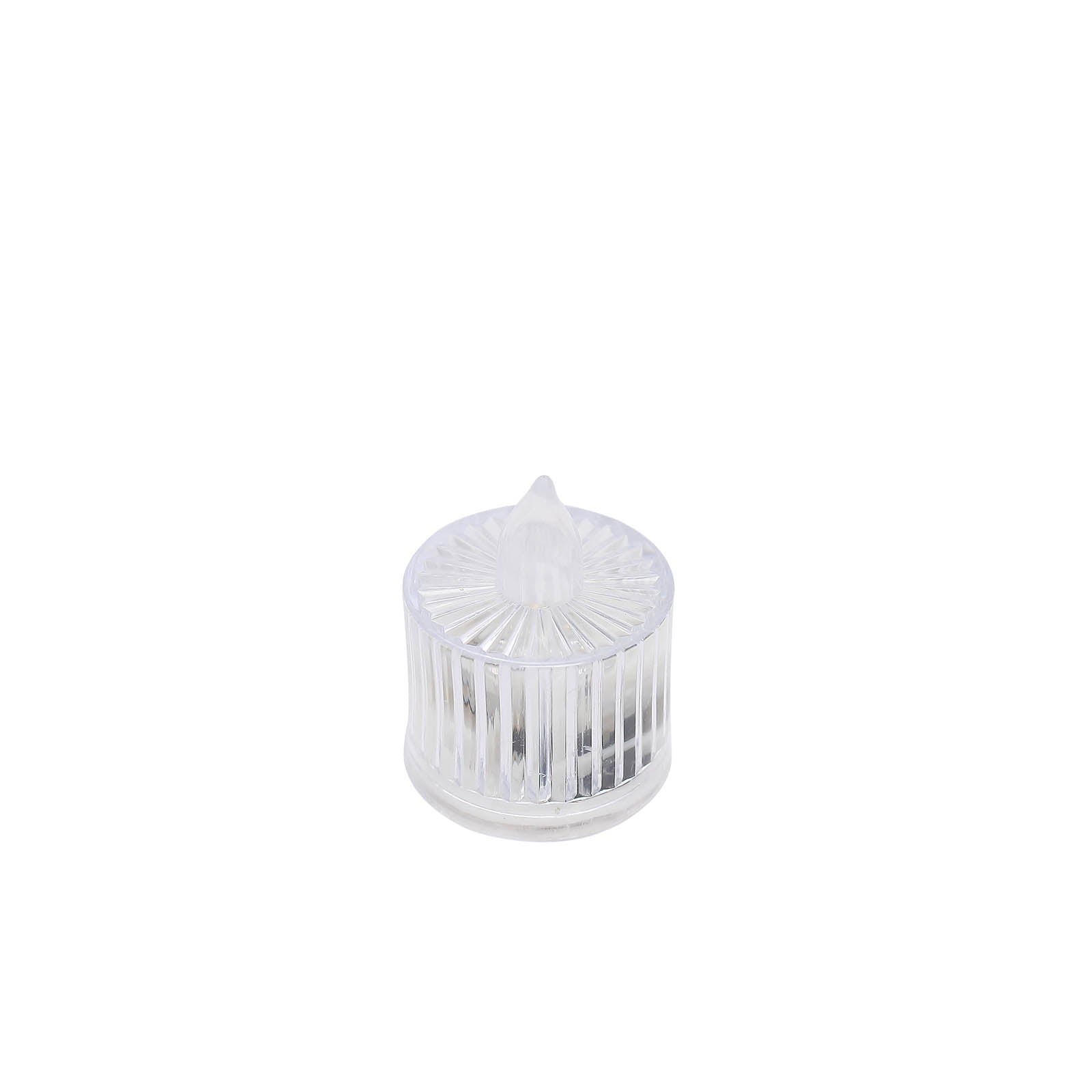 12 Pack Warm White LED Tealight Candles, Flameless Battery-Operated Tea Lights Column Style 2"