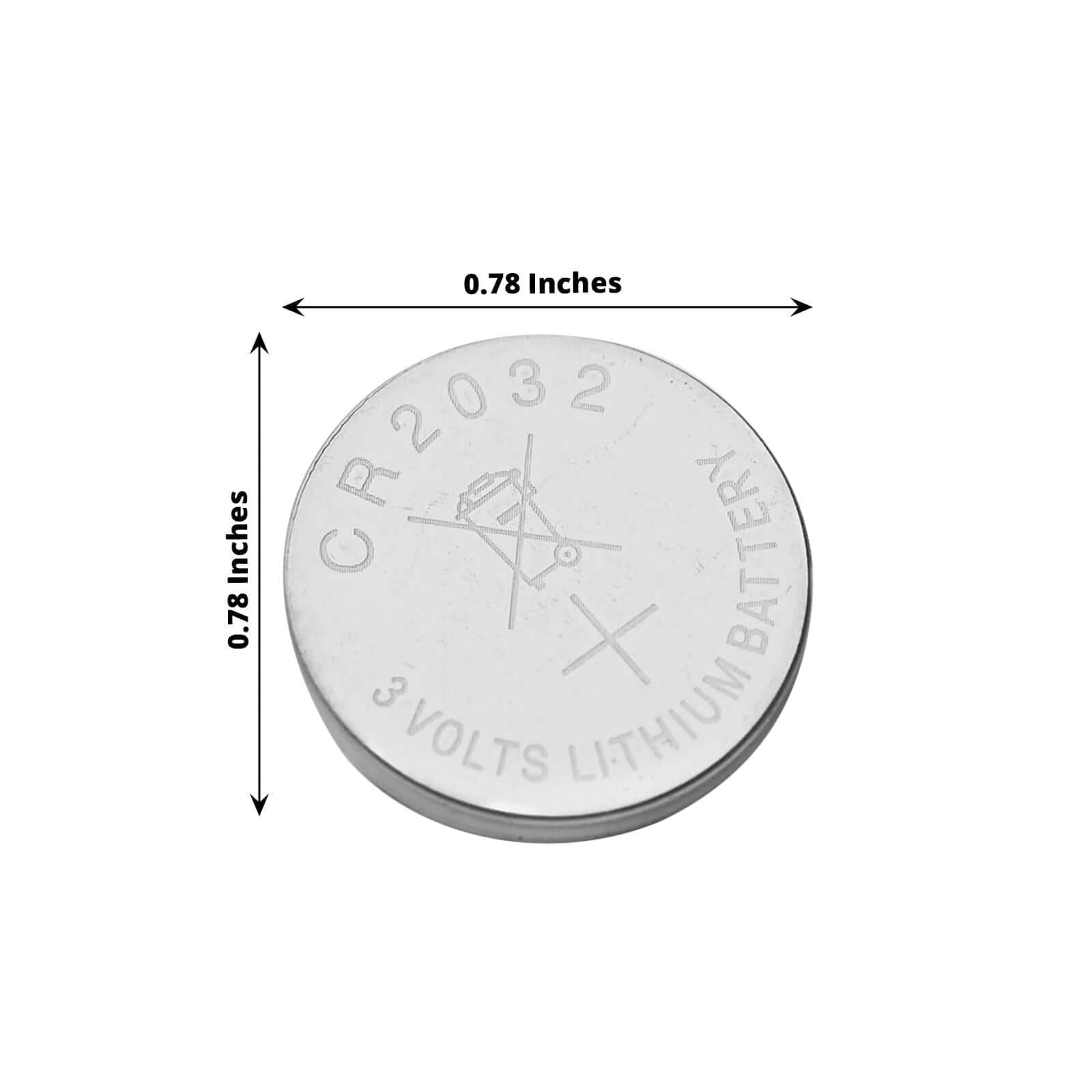 12-Pack Lithium Coin Batteries CR2032 - 3 Volt Button Cell Design for Multi-Purpose Use