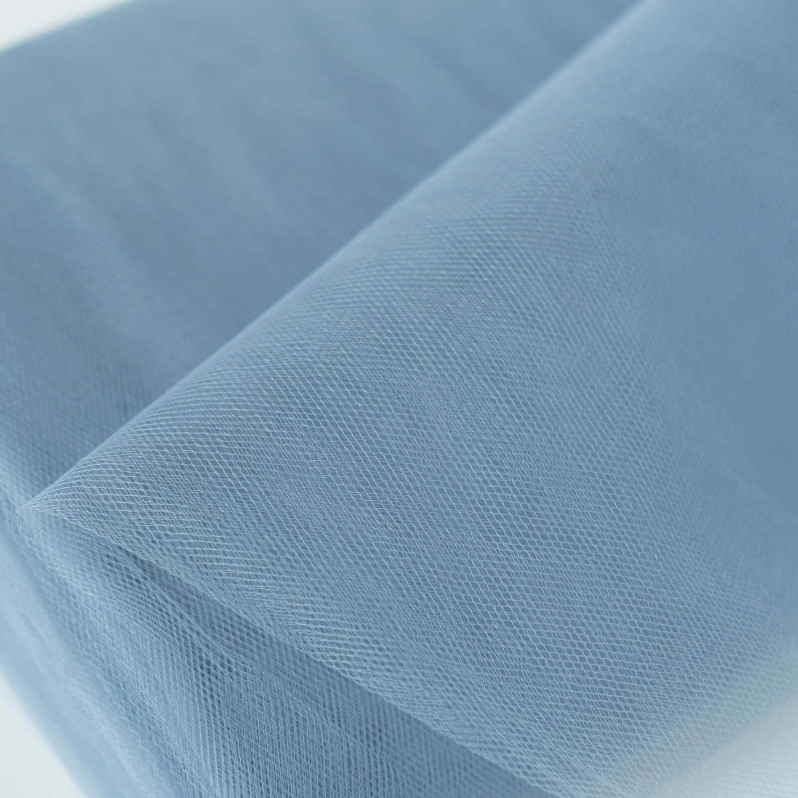 54"x40 Yards Dusty Blue Tulle Fabric Bolt, DIY Crafts Sheer Fabric Roll