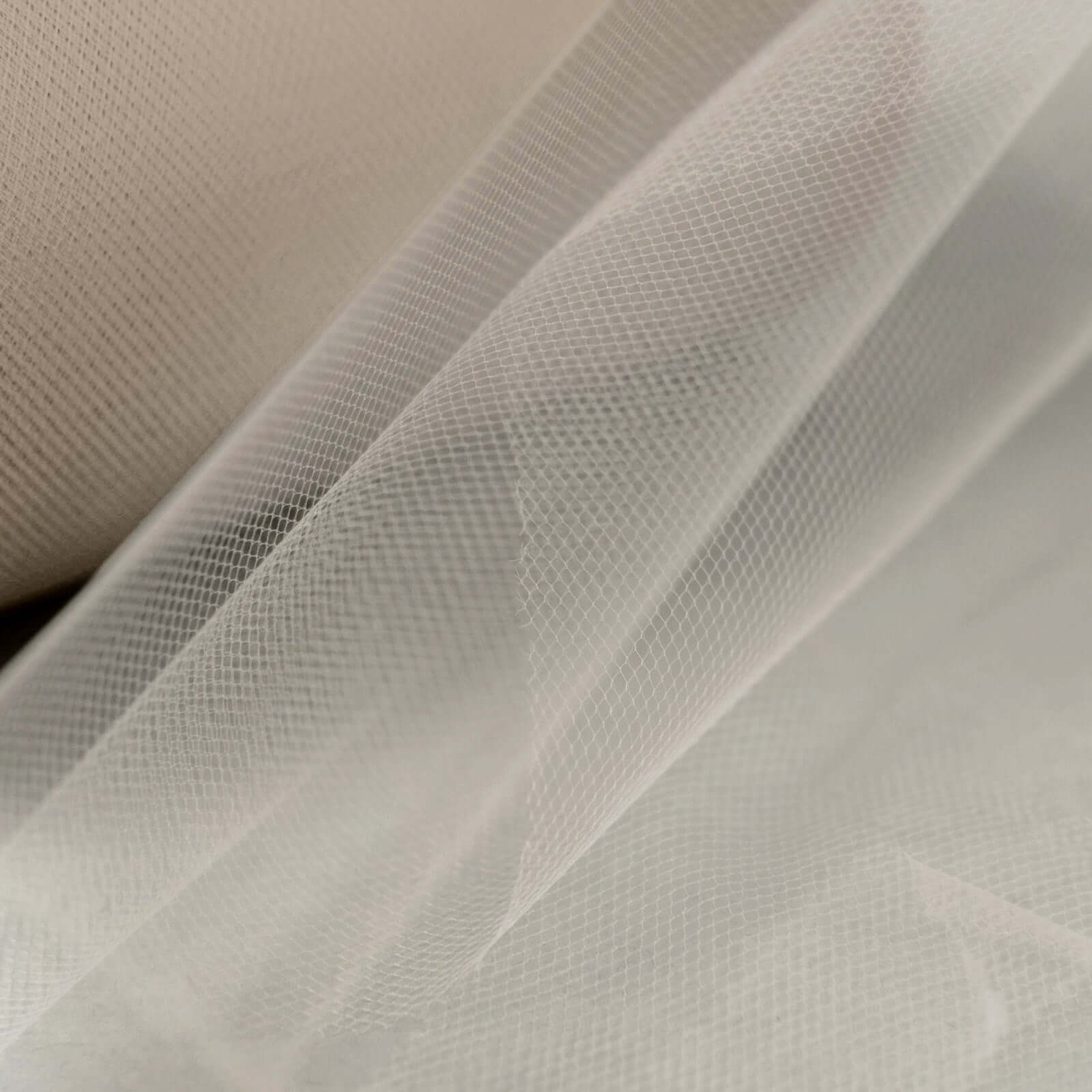6"x100 Yards Taupe Tulle Fabric Bolt, Sheer Fabric Spool Roll For Crafts