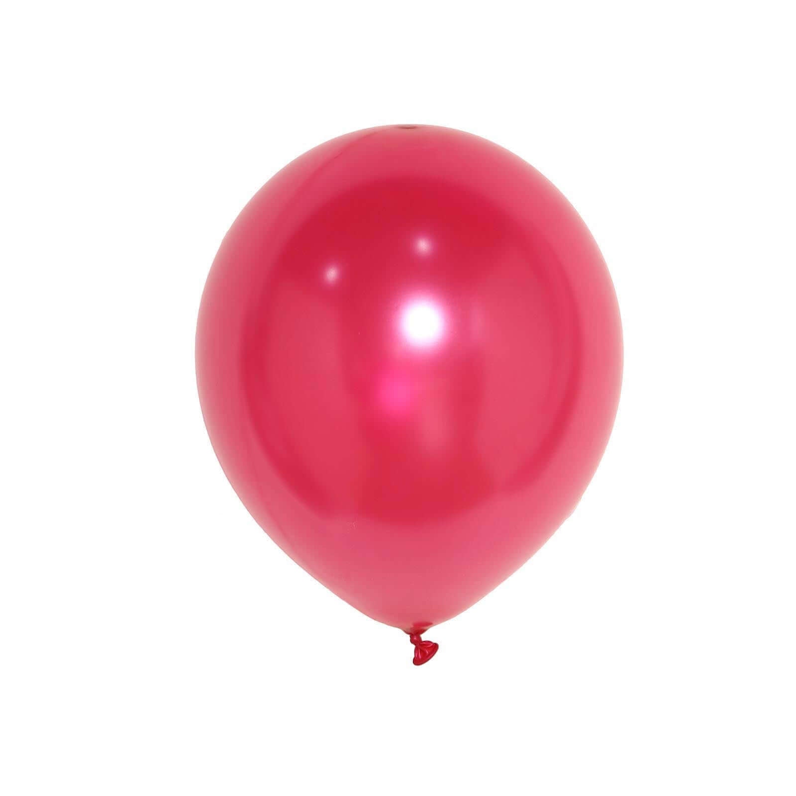 25 Pack 12" Shiny Pearl Wine Latex Helium, Air or Water Balloons