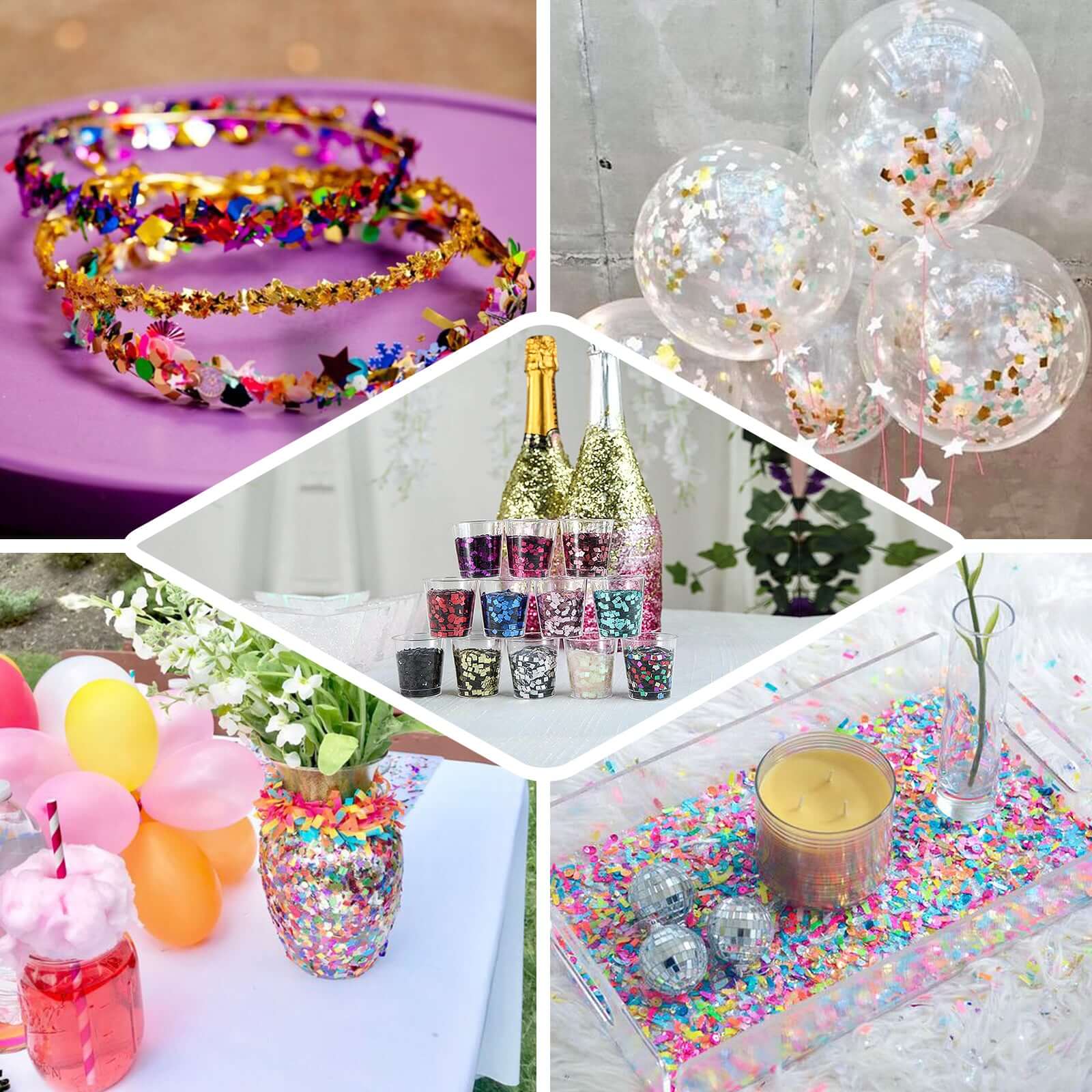 Chunky Glitter Metallic Purple - Nontoxic Confetti Glitter for Fun DIY Projects Kids' Crafts Resin Art & Festival Decor 50g Bag