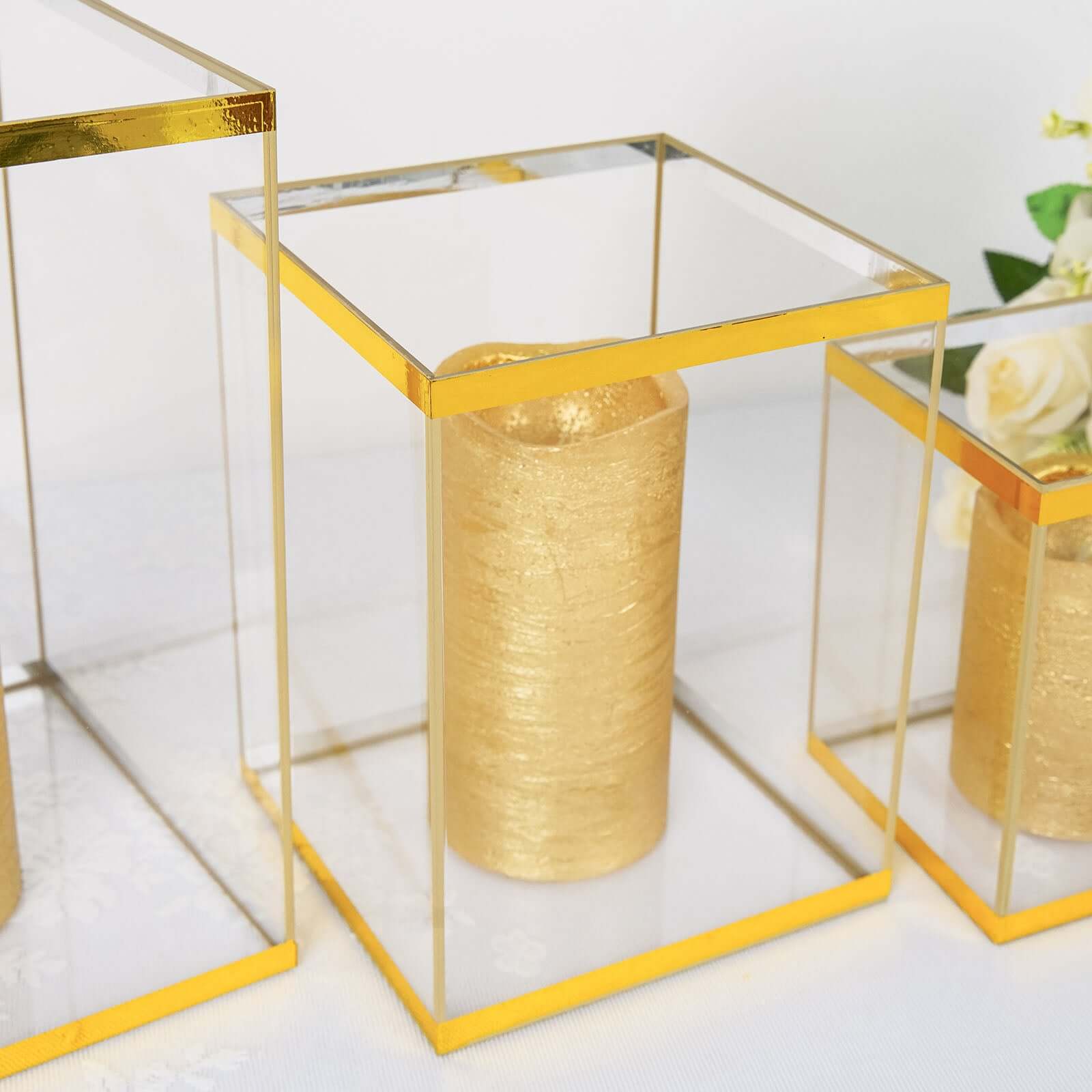 100 Yds 3 4" Gold Metallic Film Tape Adhesive, DIY Floral Wrap Craft Decor Tape - Polyester with Acrylic