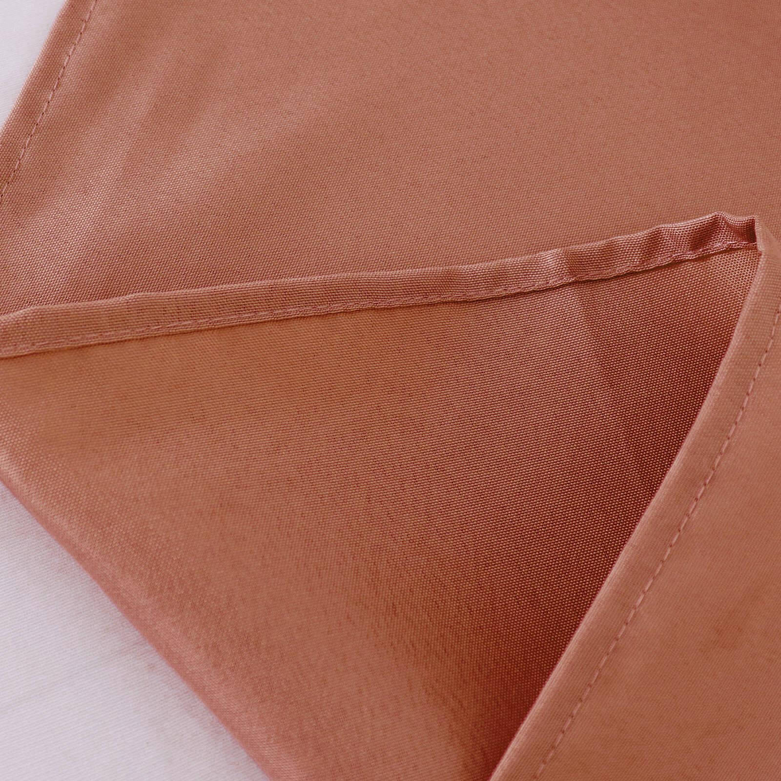 Polyester Square 54"x54" Tablecloth Terracotta (Rust) - Wrinkle-Resistant & Durable Table Cover