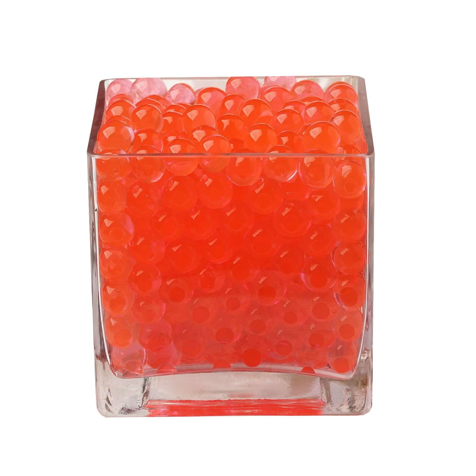 200-250 Pcs Water Gel Beads Vase Filler Red - Small Nontoxic Jelly Balls for Floating Candles & Floral Displays