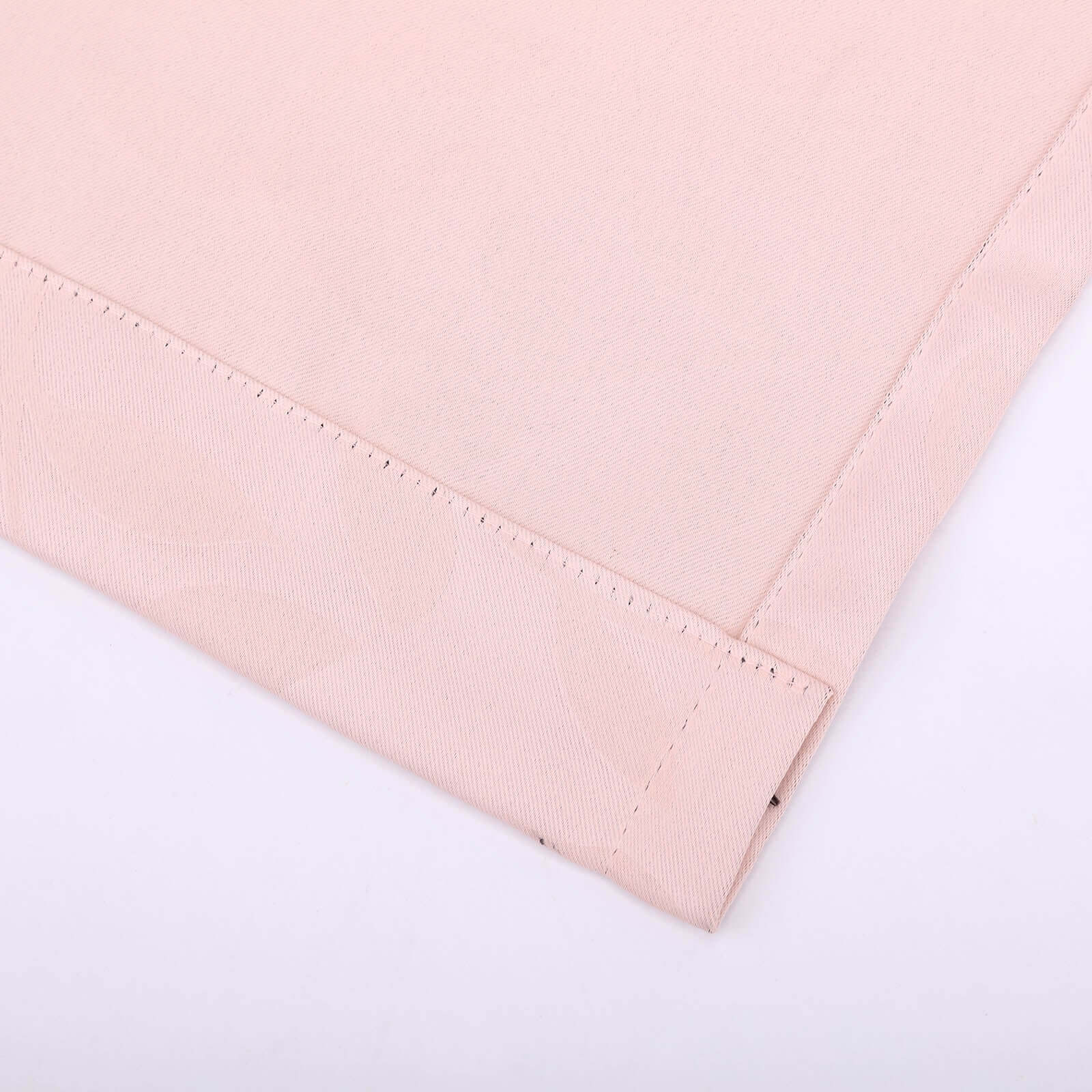 2 Pack Blush Embossed Thermal Blackout Soundproof Curtain Panels, 52"x108" With Chrome Grommet Window Treatment