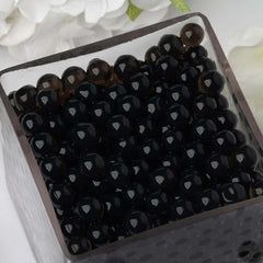 200-250 Pcs Water Gel Beads Vase Filler Black - Small Nontoxic Jelly Balls for Floating Candles & Floral Displays