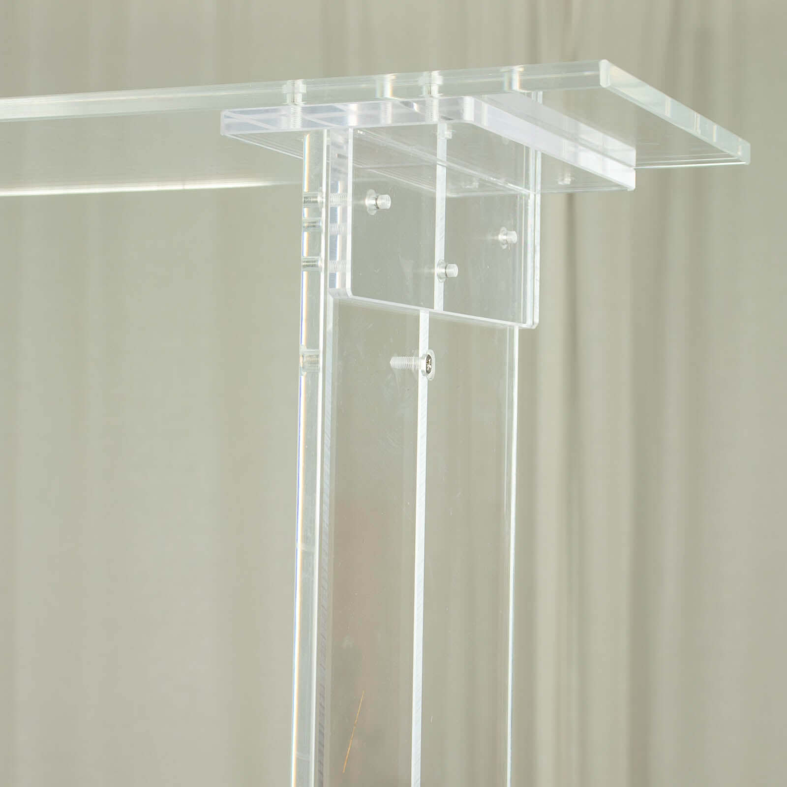 Acrylic Flower Stand Rectangular Design Clear - Decorative Floral Frame Table Centerpiece for Events 40"
