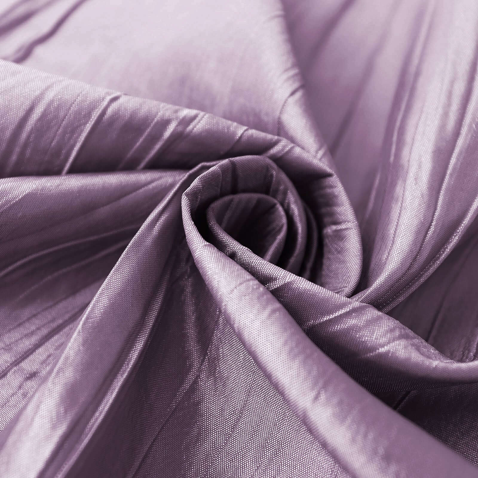 Taffeta 90"x90" Table Overlay Square Tablecloth Violet Amethyst - Accordion Crinkle Table Cover