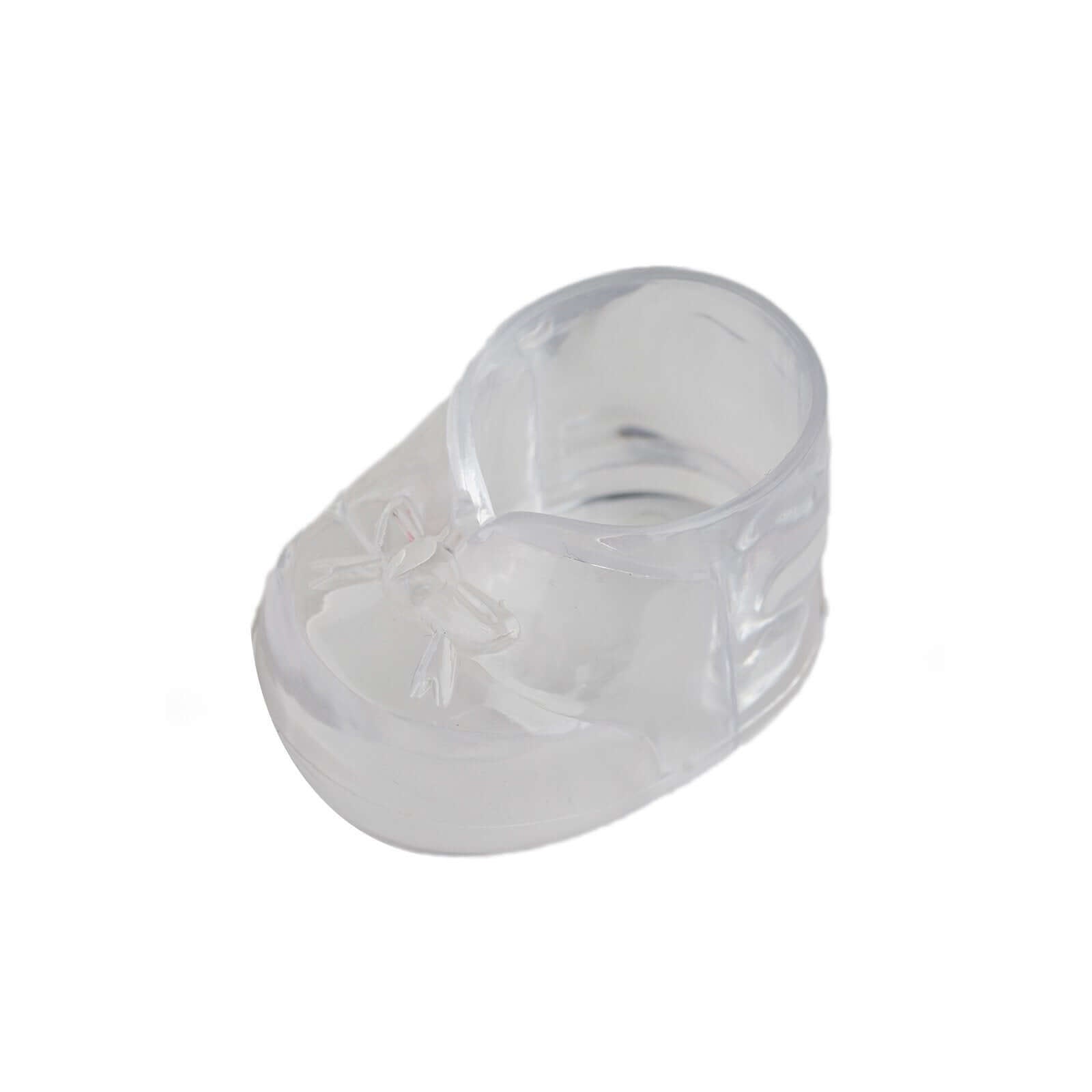 13 Pack 2.5" Clear Fillable Plastic Baby Booties Party Favor Boxes, Transparent Baby Shower Candy Gift Boxes