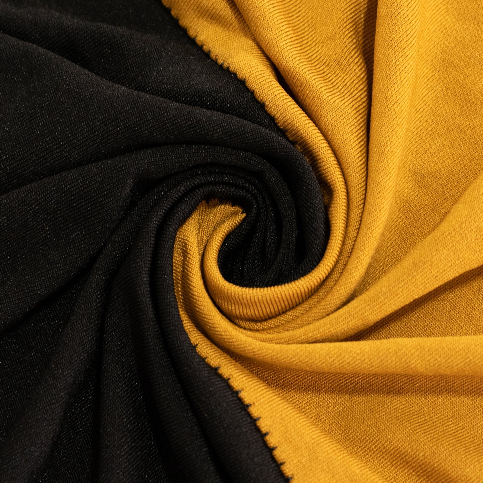 Stretch Spandex 72"x30" Rectangle Table Cover Black/Gold Cross Over Design - Two-Piece Fitted Tablecloth with Elastic Foot Pockets