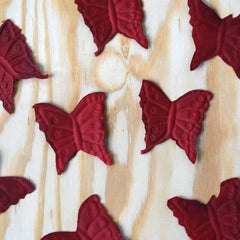 500-Pack Butterfly Scatters Burgundy Silk Confetti - Decorative Party Table Accents