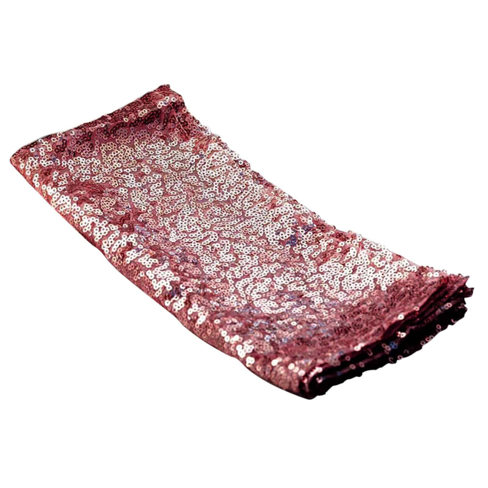 Sequin 20"x20" Napkin Burgundy - Shimmering Dinner Napkin