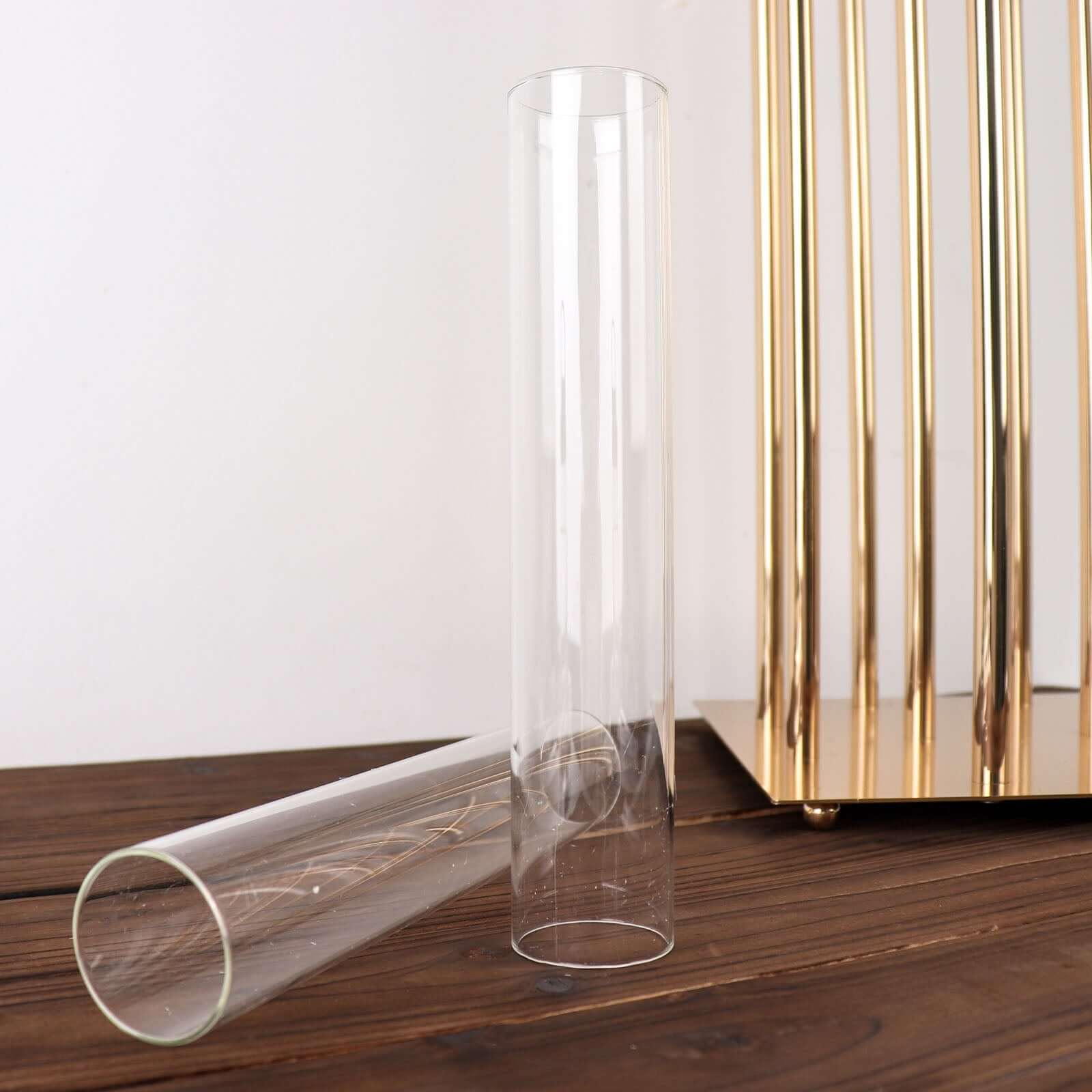 2-Pack Clear Glass Candelabra Shades Open End Hurricane Design - Sophisticated Table Centerpiece 10"