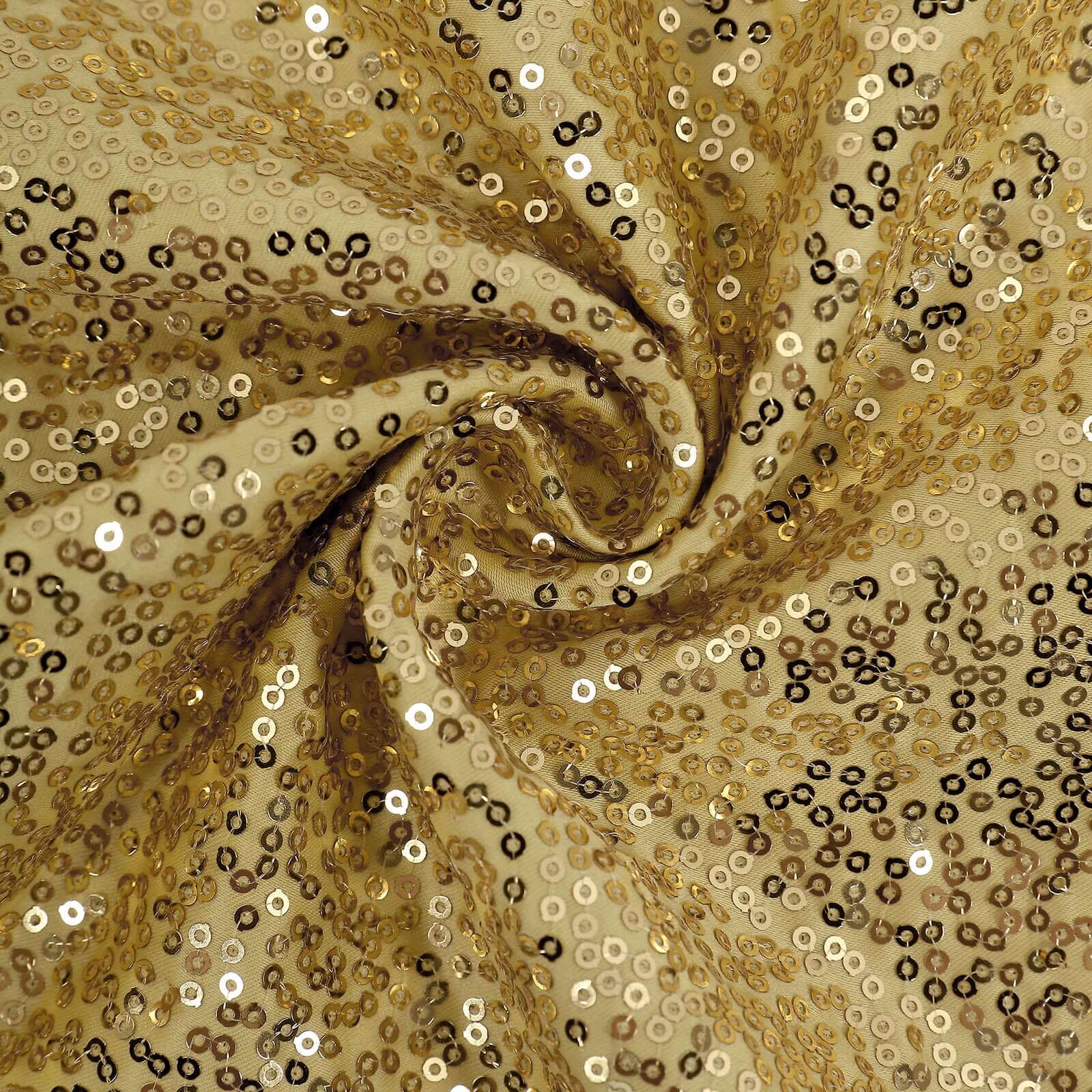 2 Pack 18"x18" Sequin Throw Pillow Cover, Decorative Cushion Case - Square Champagne Sequin