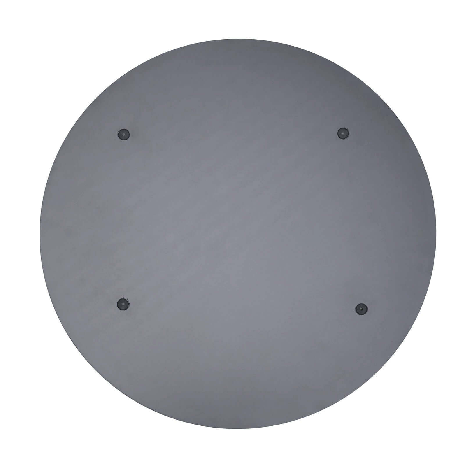 2-Pack Glass Mirror Round Charger Plates 13" in Silver with Jeweled Rim - Premium Decorative Dinner Party Charger Tableware