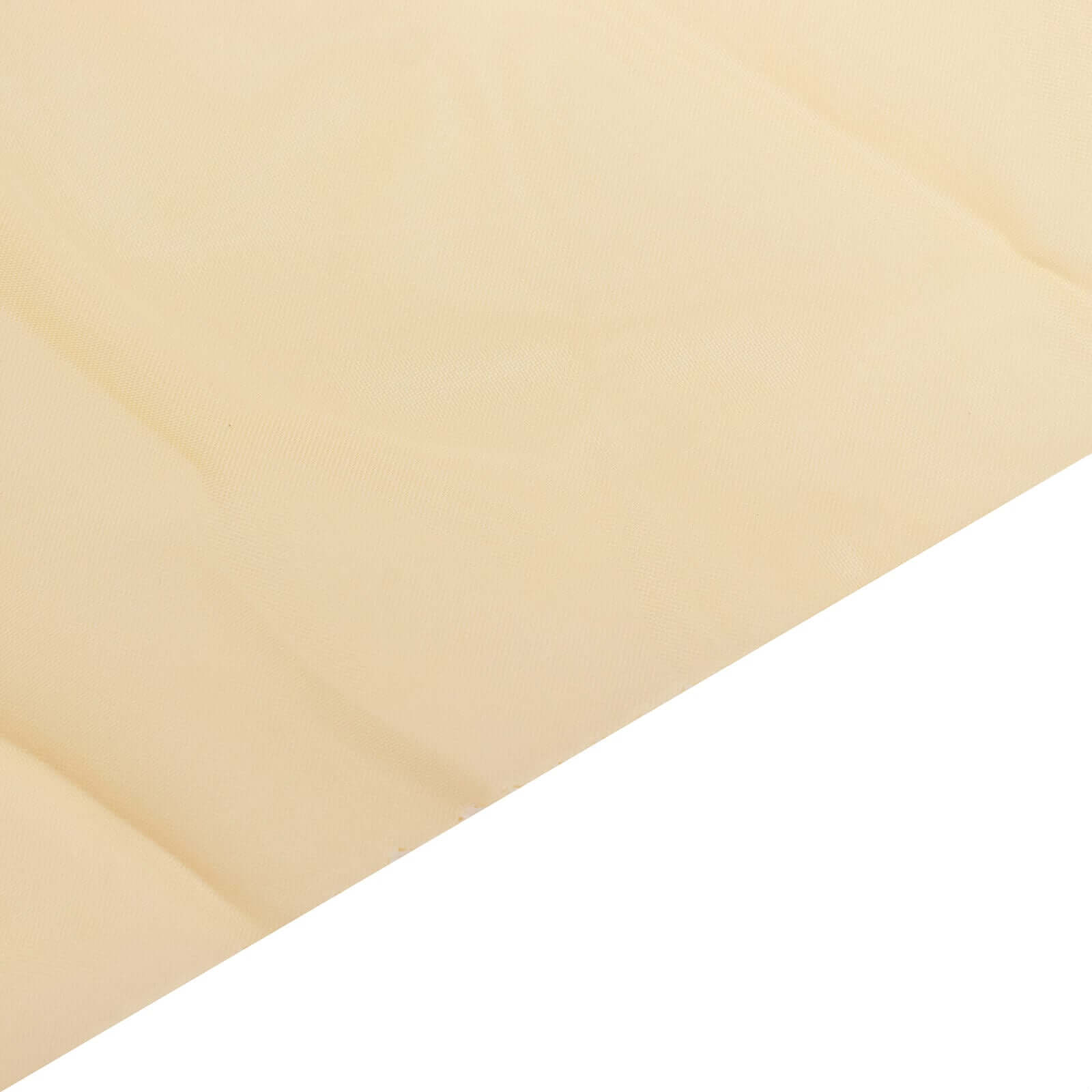5ftx32ft Premium Champagne Chiffon Curtain Panel, Durable Flame Resistant Backdrop Ceiling Drapery With Rod Pocket