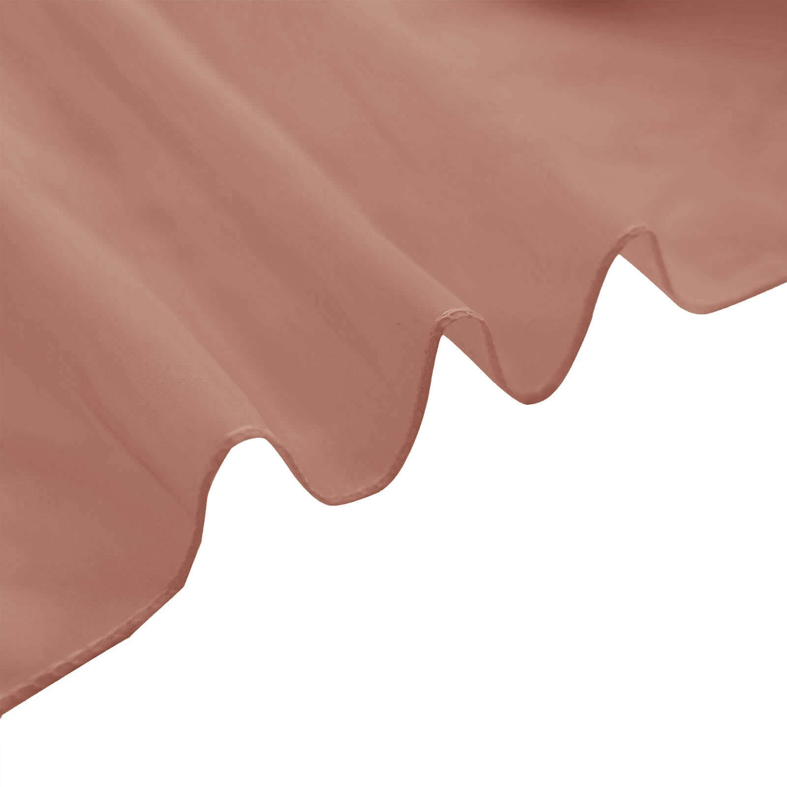 5ftx14ft Premium Terracotta (Rust) Chiffon Curtain Panel, Durable Flame Resistant Backdrop Ceiling Drapery With Rod Pocket