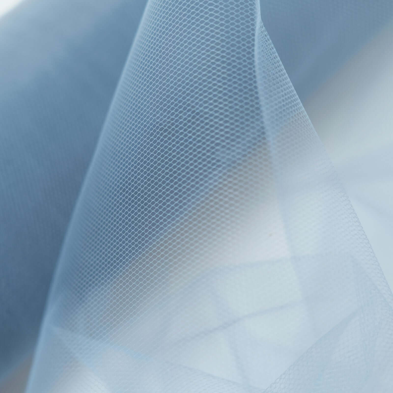 18"x100 Yards Dusty Blue Tulle Fabric Bolt, Sheer Fabric Spool Roll For Crafts