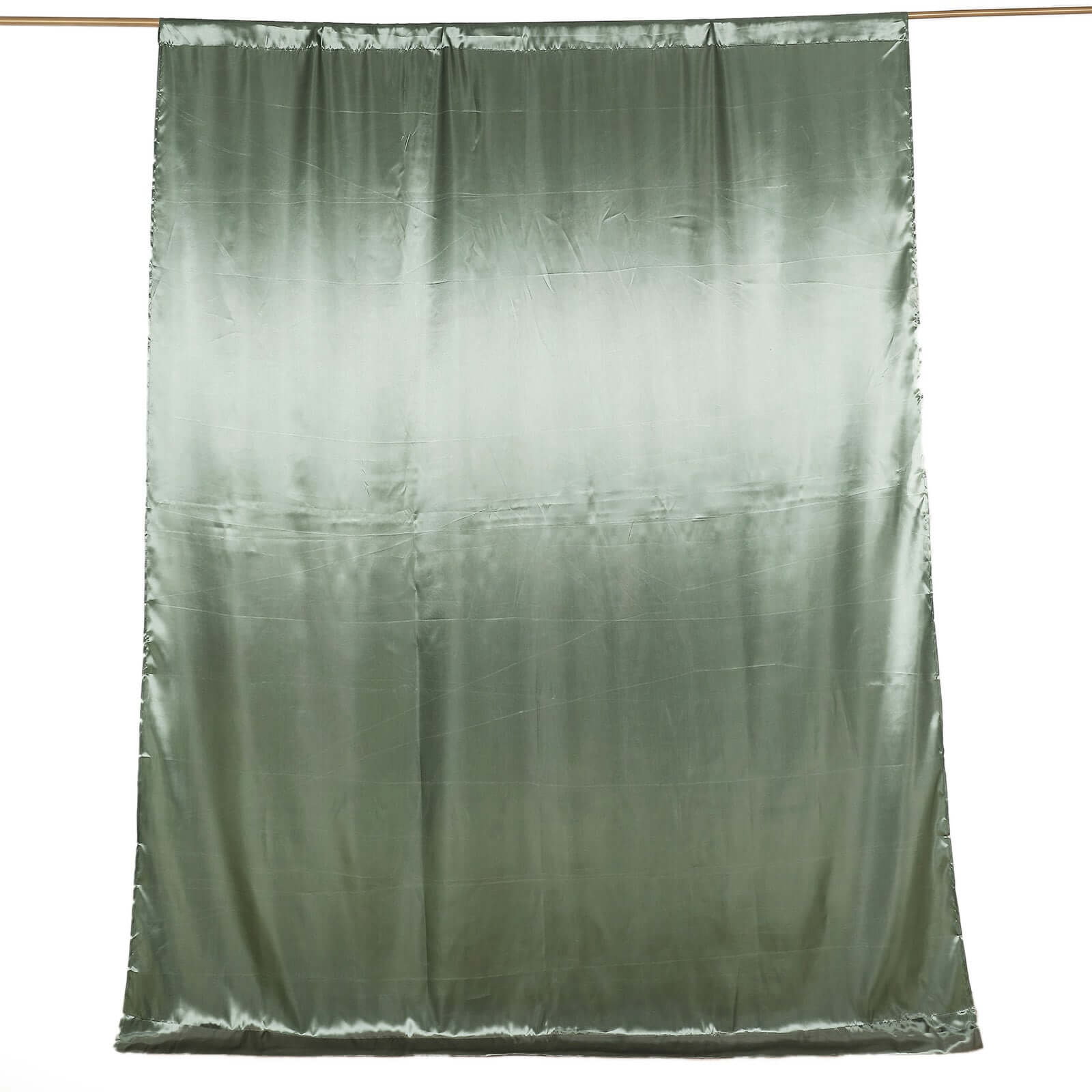 8ftx10ft Dusty Sage Green Satin Event Curtain Drapes, Backdrop Event Panel