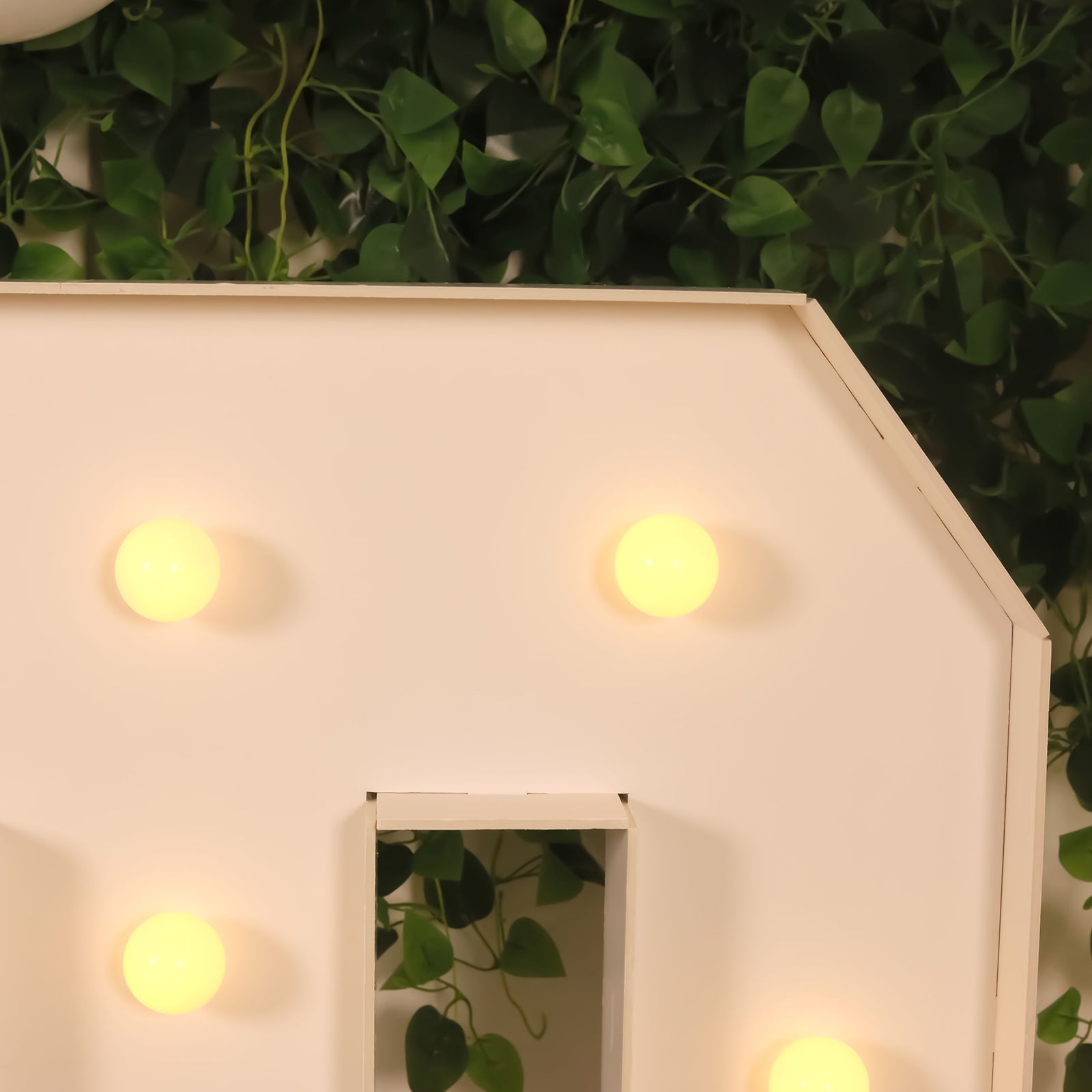 Giant LED Marquee Light Up Letter "P", White 4ft Pre-Cut Foam Board with 10 Warm White Battery Operated LEDs, Glue Gun and Sticks