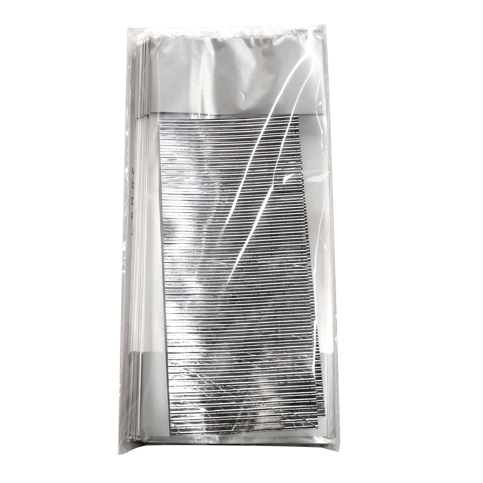 100 Pcs 4"x9" Clear Silver Gift Goodie Candy Treat Bags and Twist Ties