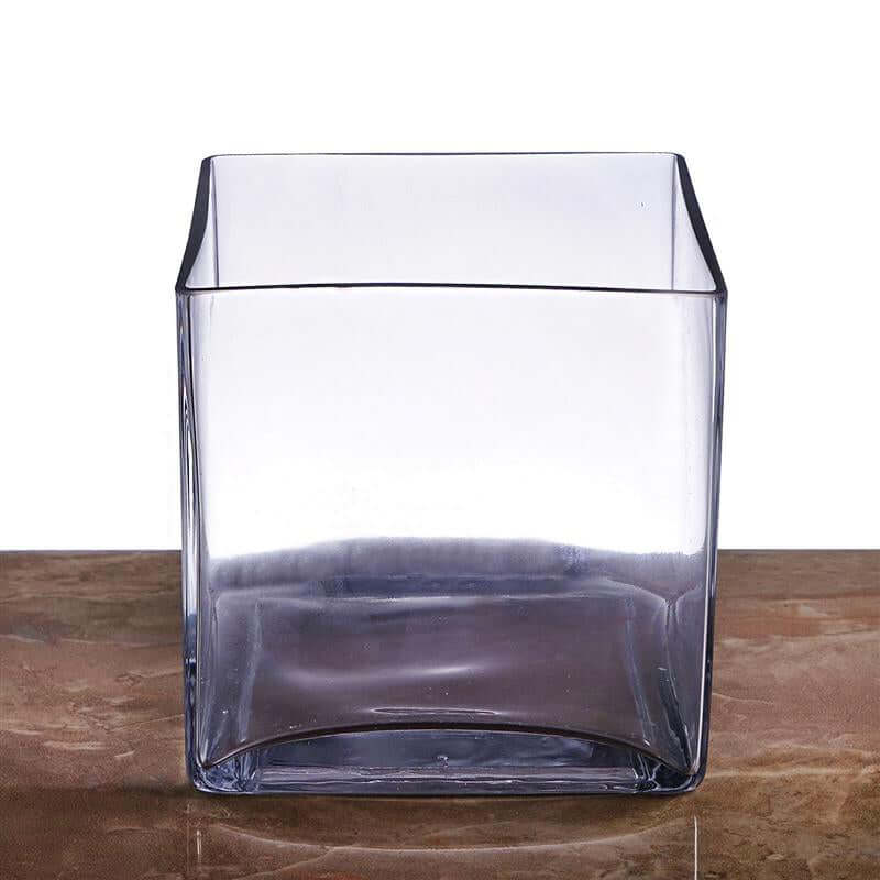 6-Pack Glass Flower Vases Heavy Duty Clear - Premium Table Centerpieces for Weddings 6"