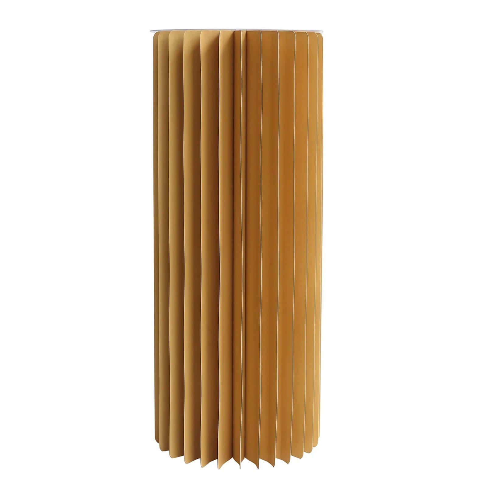 40" Gold Cylinder Display Column Stand, Pillar Pedestal Stand With Top Plate