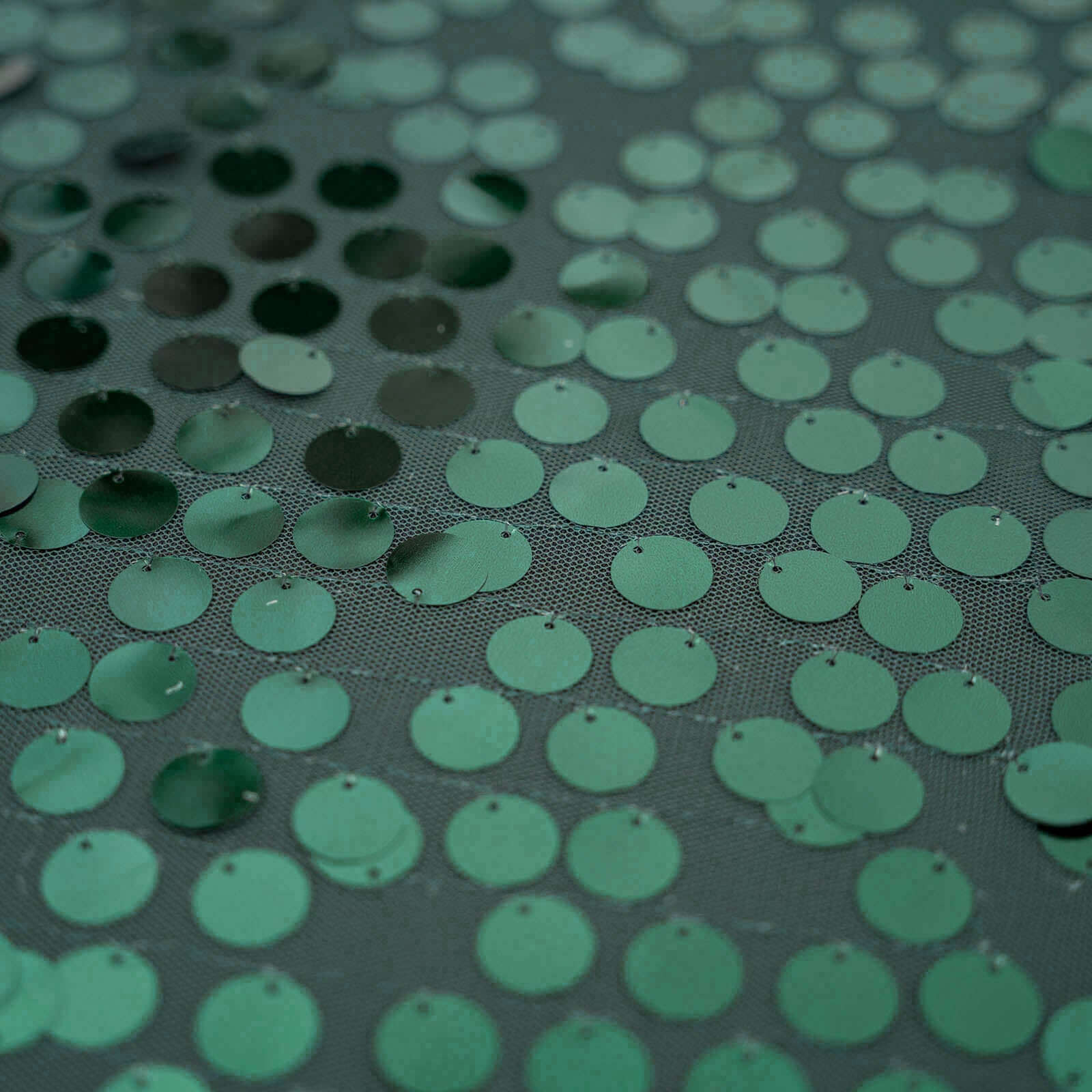 Sequin 72"x72" Table Overlay Square Tablecloth Hunter Emerald Green - Big Payette Table Cover