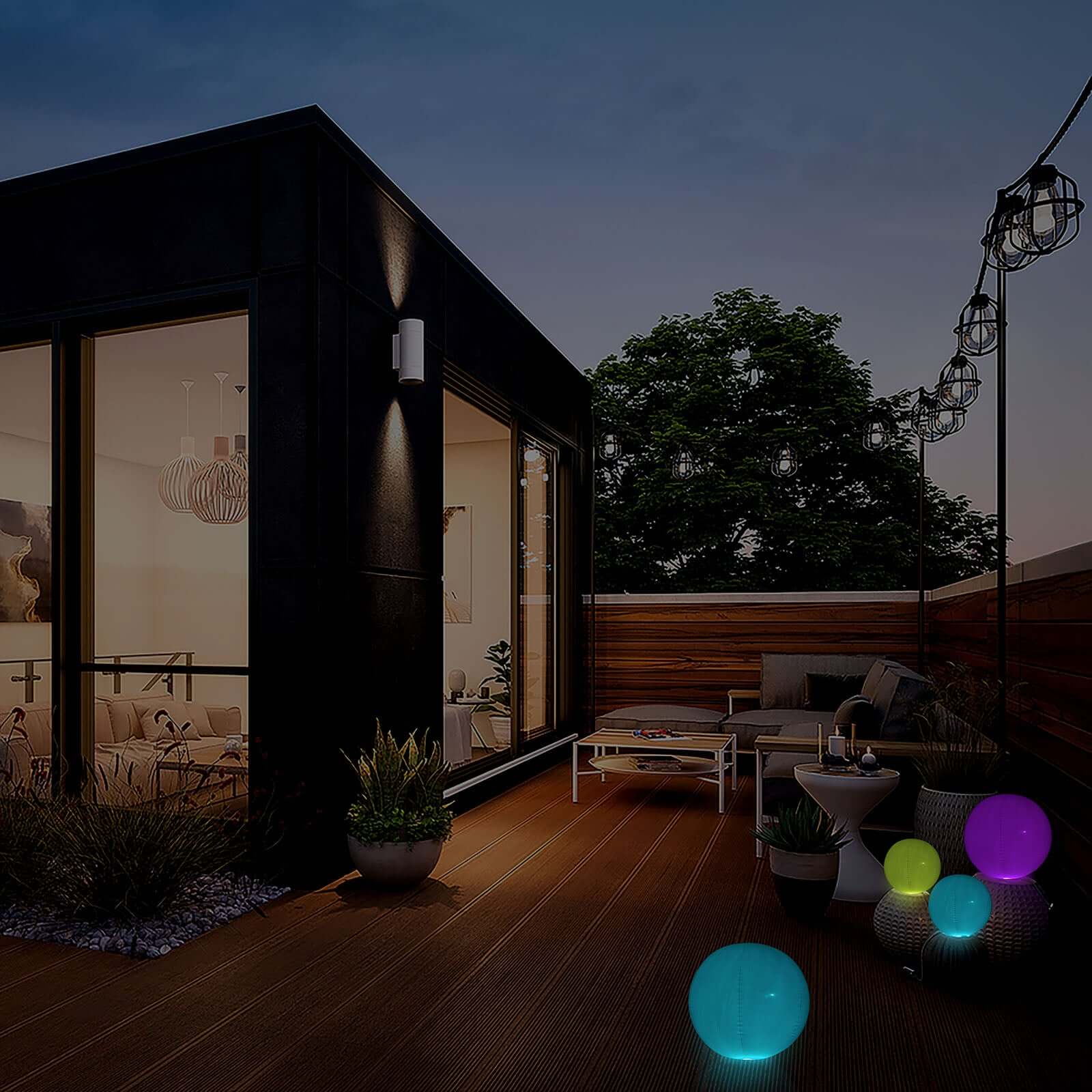 12" Inflatable Outdoor Garden Light Up Ball, Floating Pool Glow Ball With Remote - 13 RGB Colors and 3 Color Modes