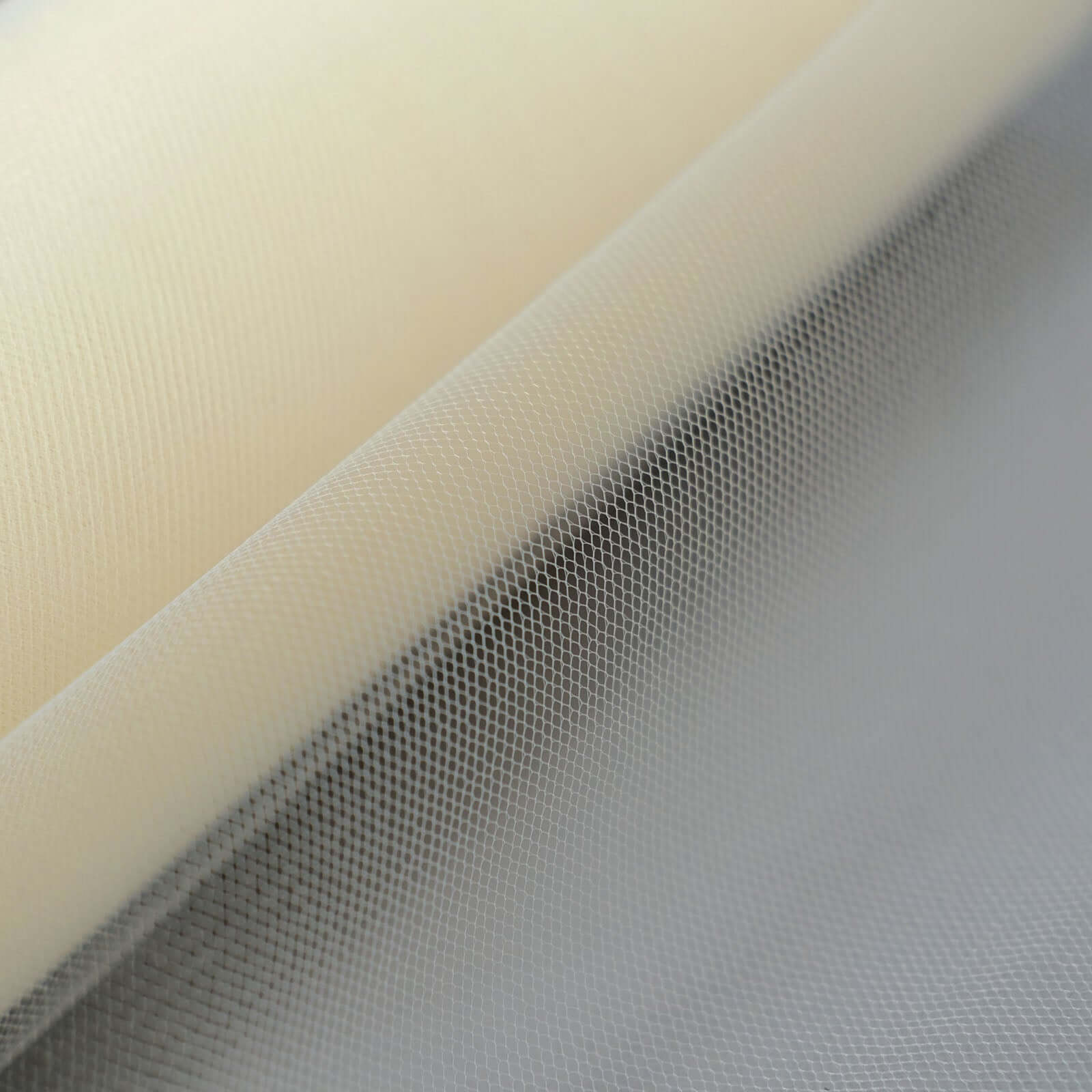 12"x100 Yards Ivory Tulle Fabric Bolt, Sheer Fabric Spool Roll For Crafts