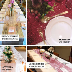 Sequin 12"x108" Table Runner Lavender - Glittering Design