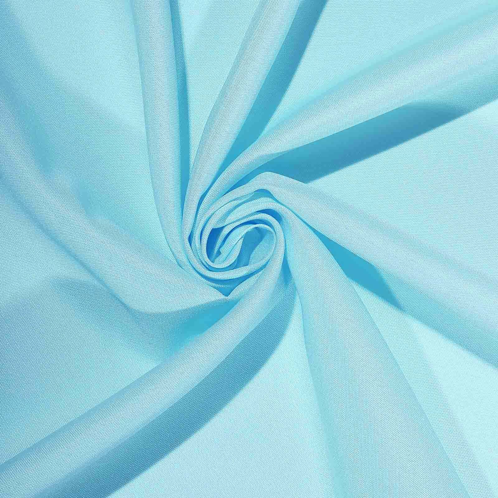 Polyester Square 90"x90" Tablecloth Light Blue - Wrinkle-Resistant & Durable Table Cover