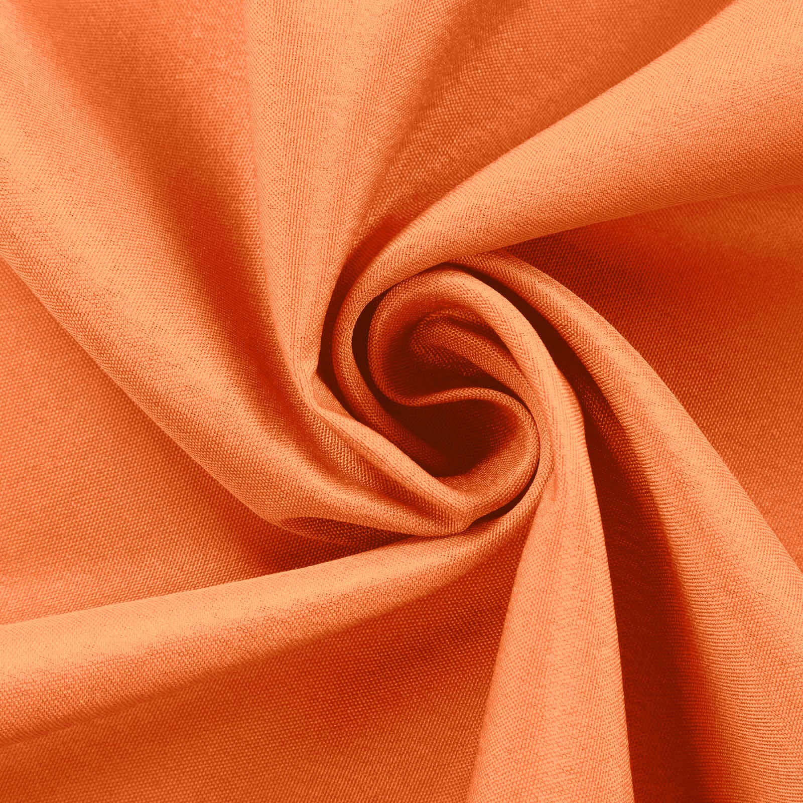 Polyester 132" Round Tablecloth Orange - Seamless Chic Table Cover