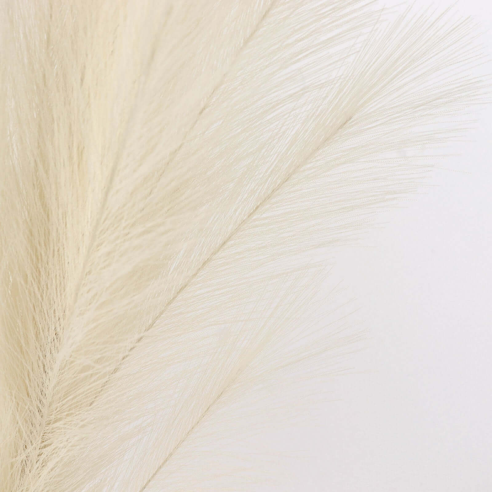 3 Stems Artificial Pampas Grass Decor Cream - Soft Realistic Faux Ornamental Grass Branches for Rustic Boho Chic Backdrops Floral Styling & Vase Displays 44"