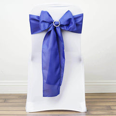 5 Pack Polyester Chair Sashes Royal Blue 6"x108"
