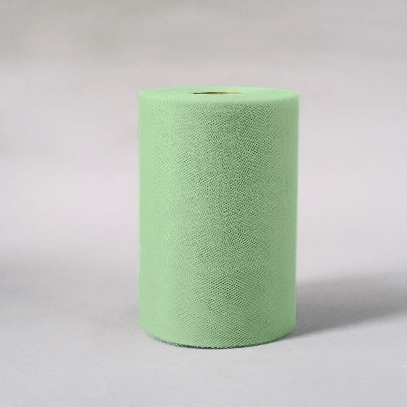 6"x100 Yards Sage Green Tulle Fabric Bolt, Sheer Fabric Spool Roll For Crafts