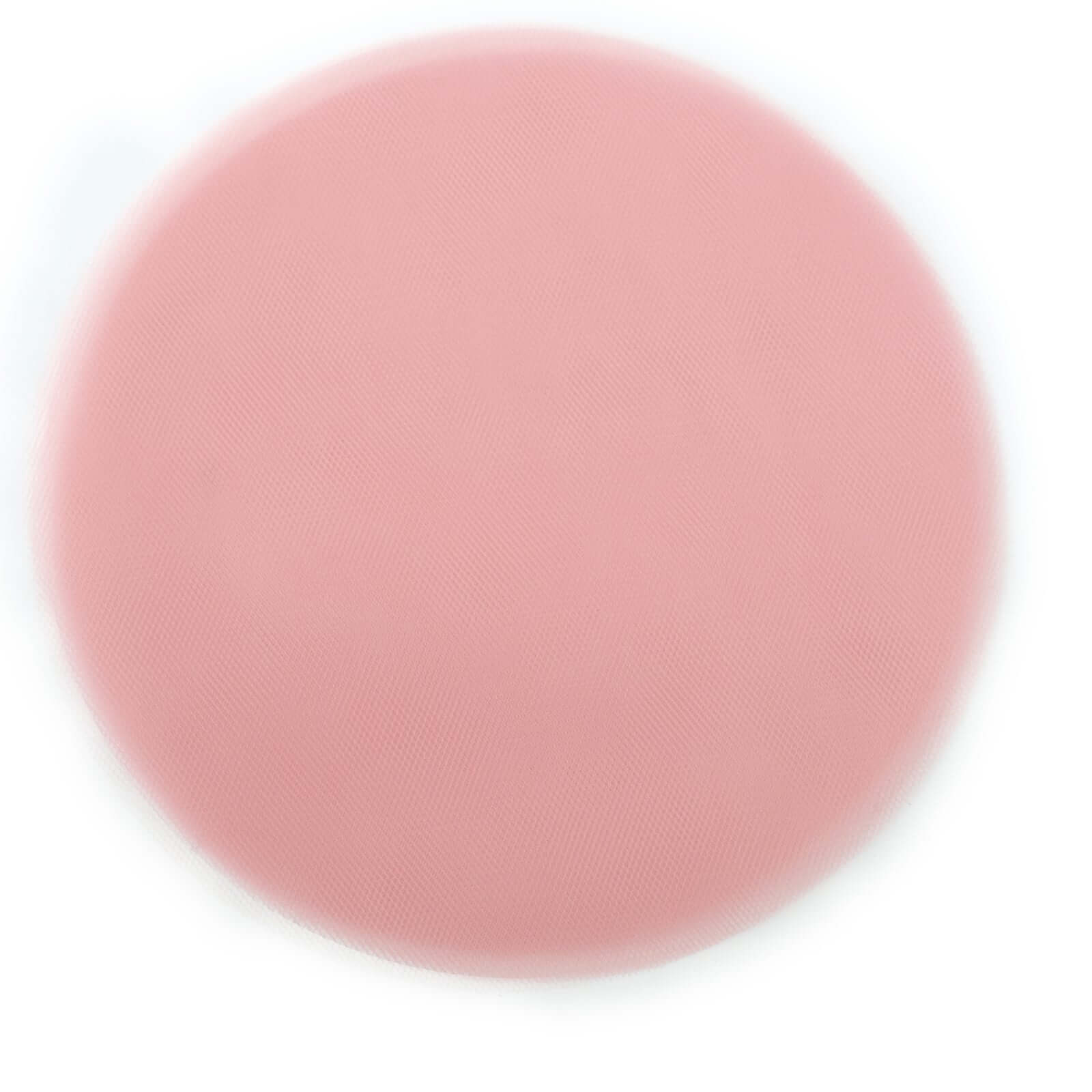 25 Pack 9" Blush Sheer Nylon Tulle Circles Favor Wrap Craft Fabric, DIY Candy Favor Wraps